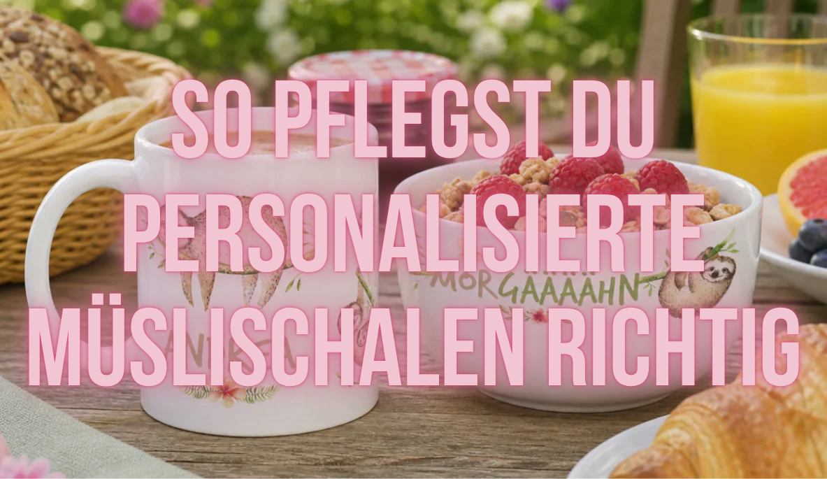 So pflegst du personalisierte Müslischalen richtig: Tipps gegen Kratzer, Verblassen & Abplatzungen