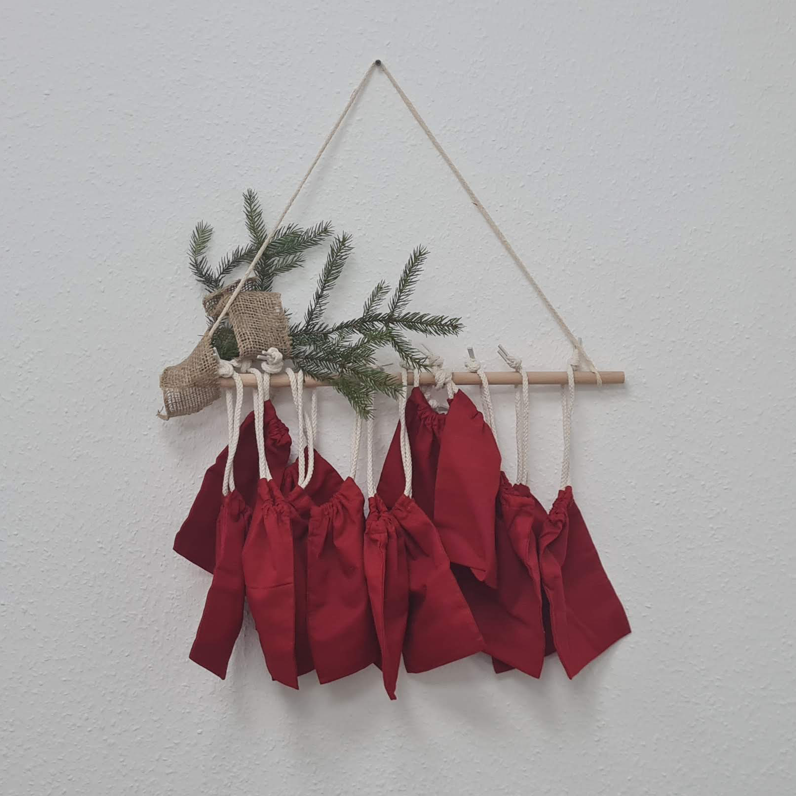 Baumwollsäckchen 15 × 20 cm in Rot – 1 oder 24 Stück