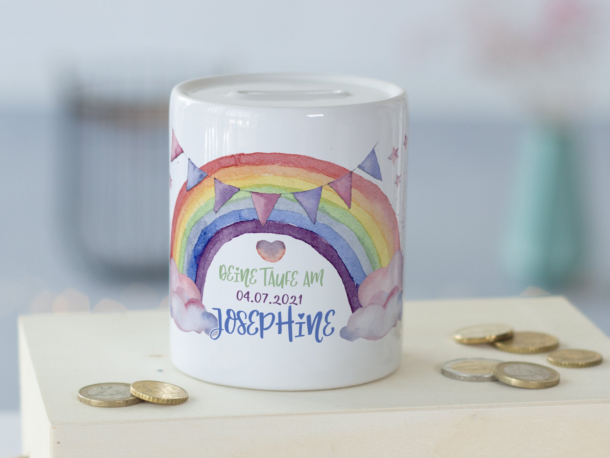 Spardose Regenbogen