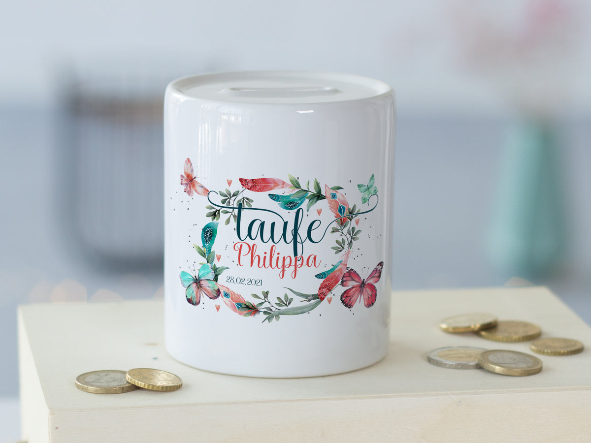 Spardose Taufe