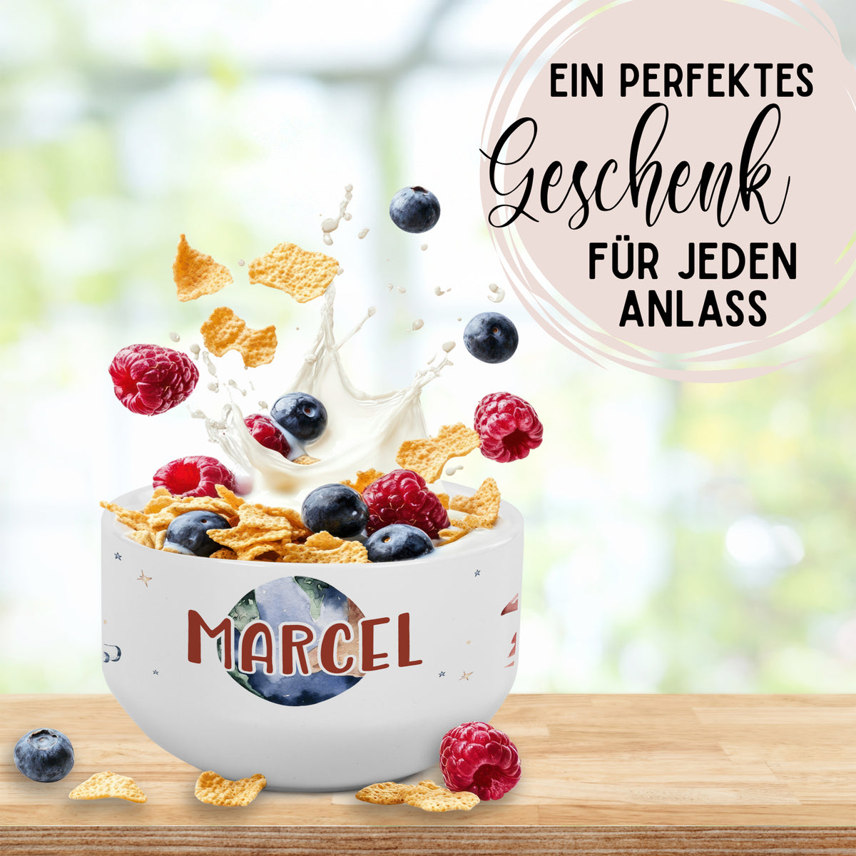 Müslischale Weltraum