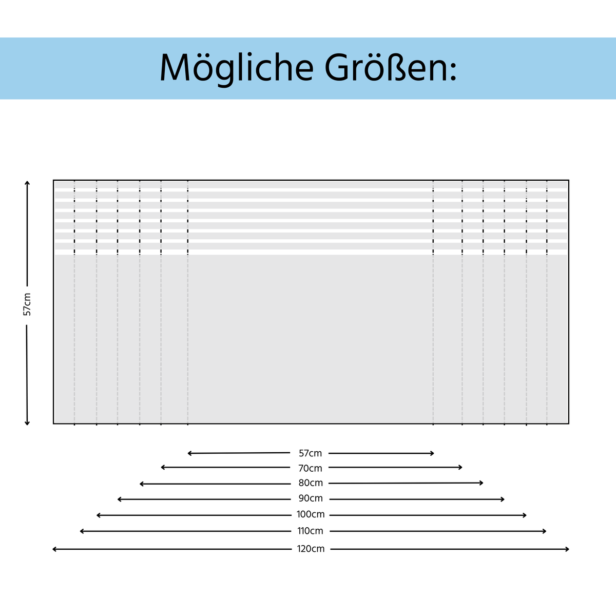 Dekorative Glasfolie mit Streifen