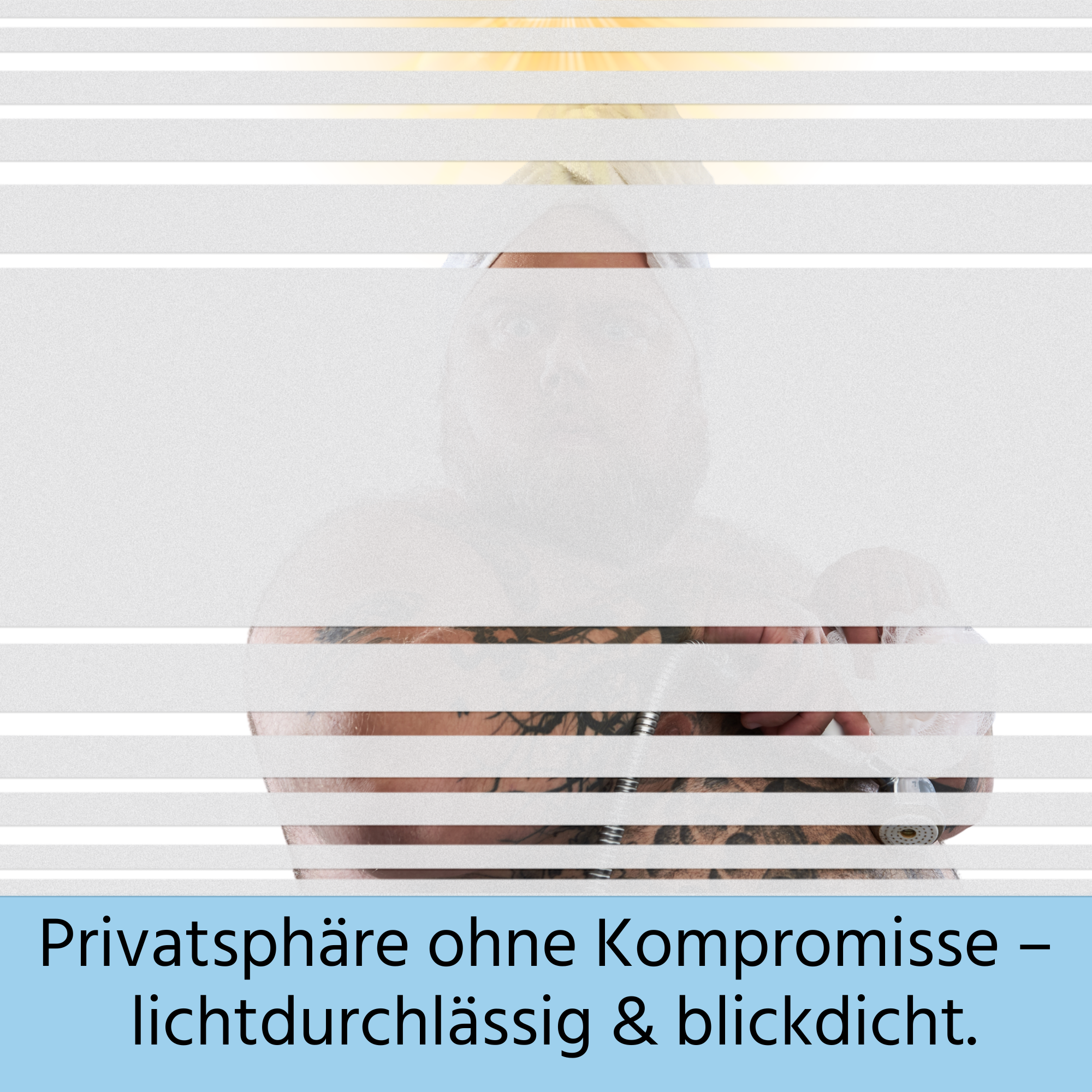 Sichtschutz Fensterfolie Streifen