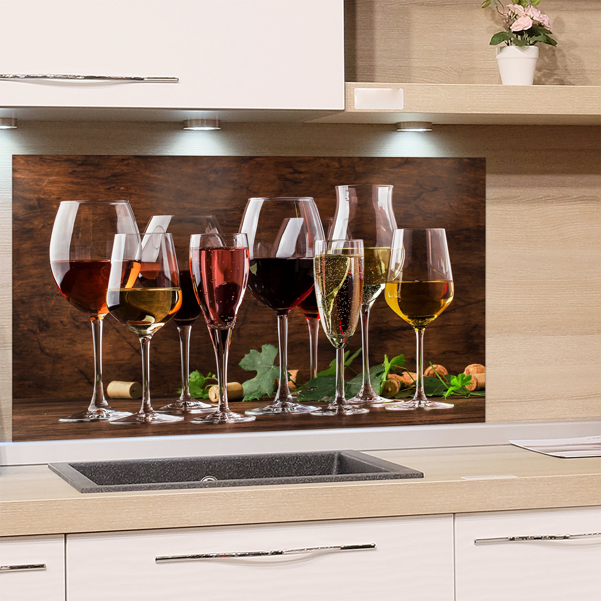 Spritzschutz Weingläser