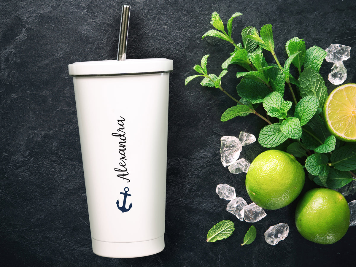 Trinkbecher mit Anker Motiv