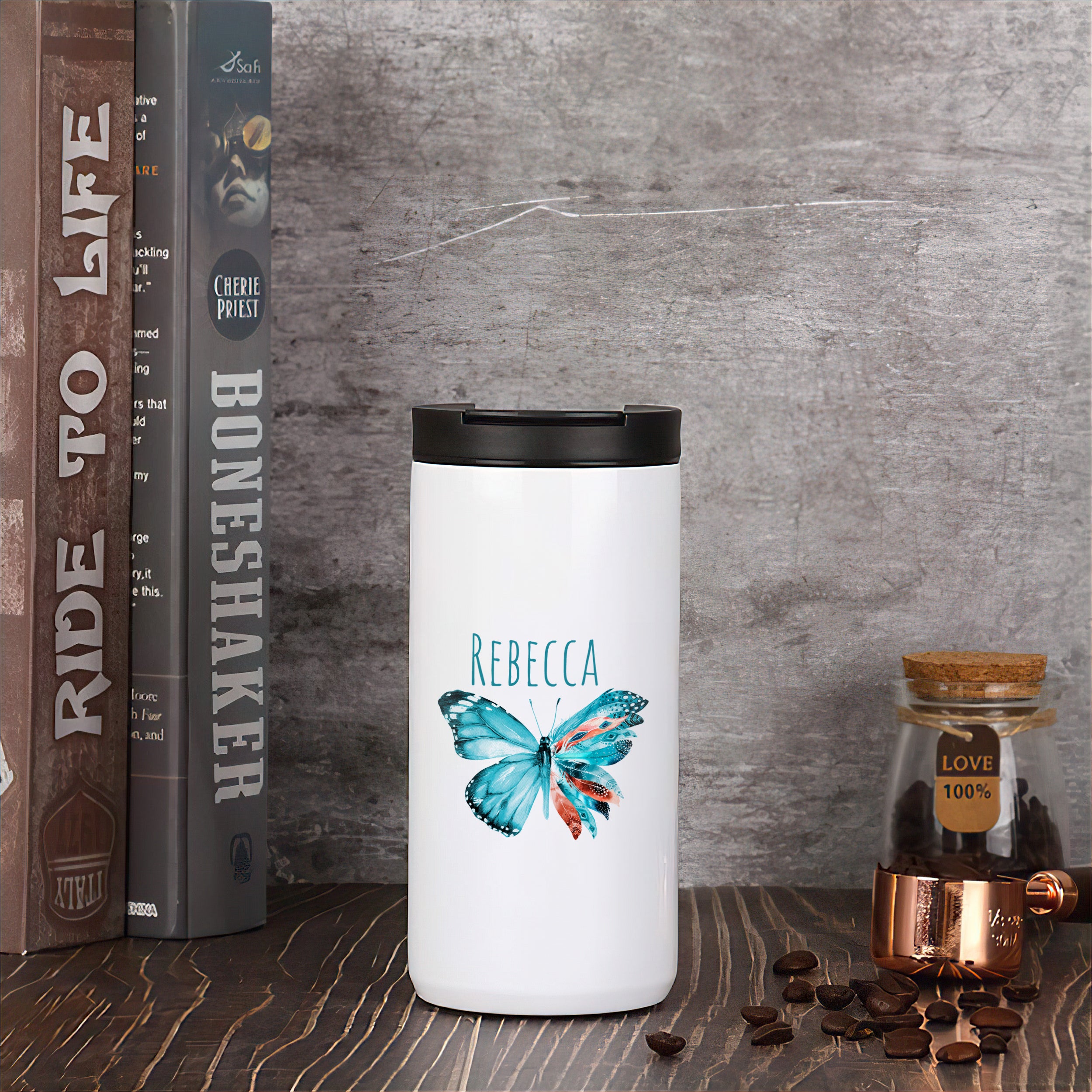 Kaffeebecher Schmetterling