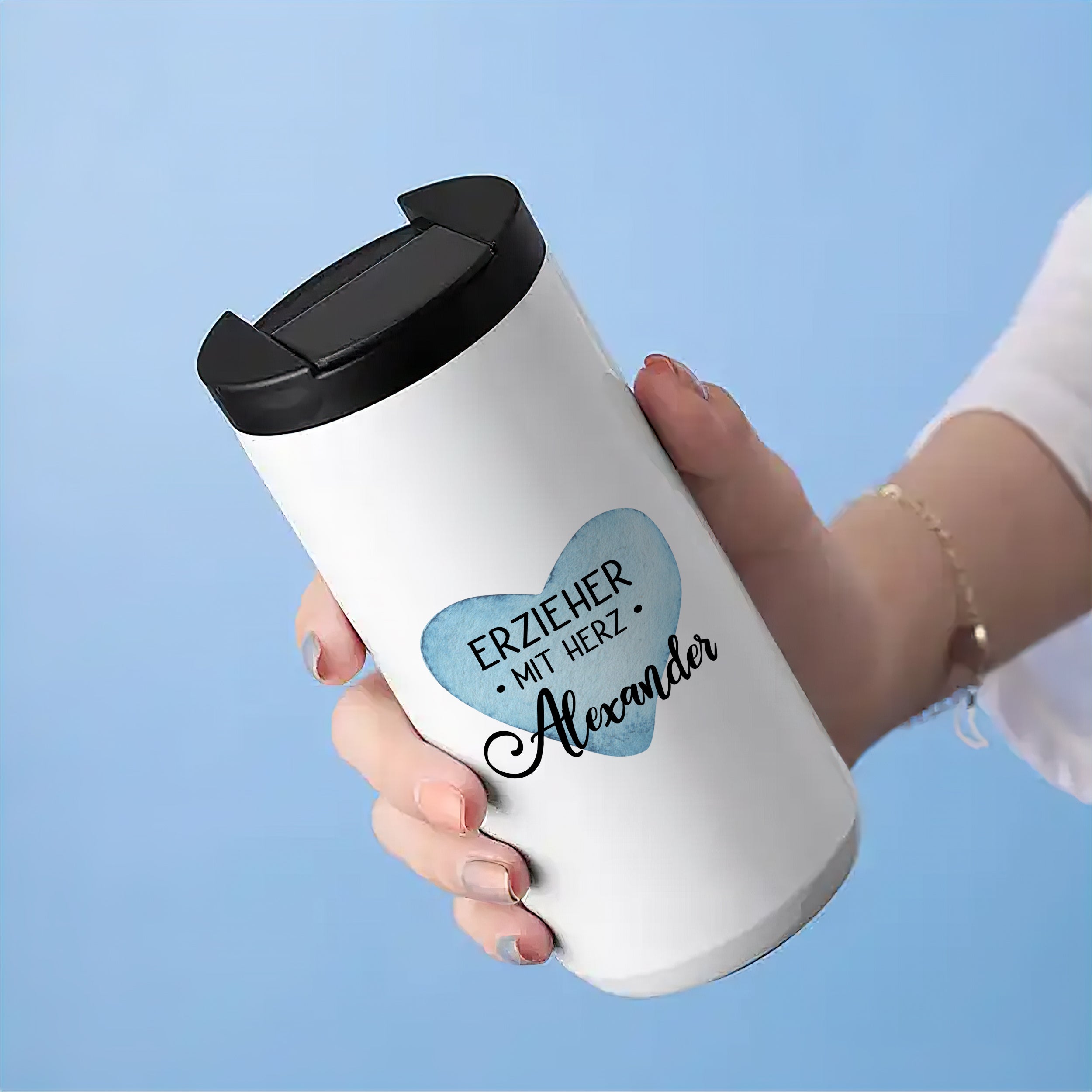Kaffeebecher Erzieher mit Herz