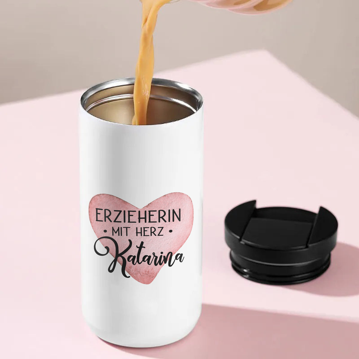 Kaffeebecher Erzieherinnen mit Herz