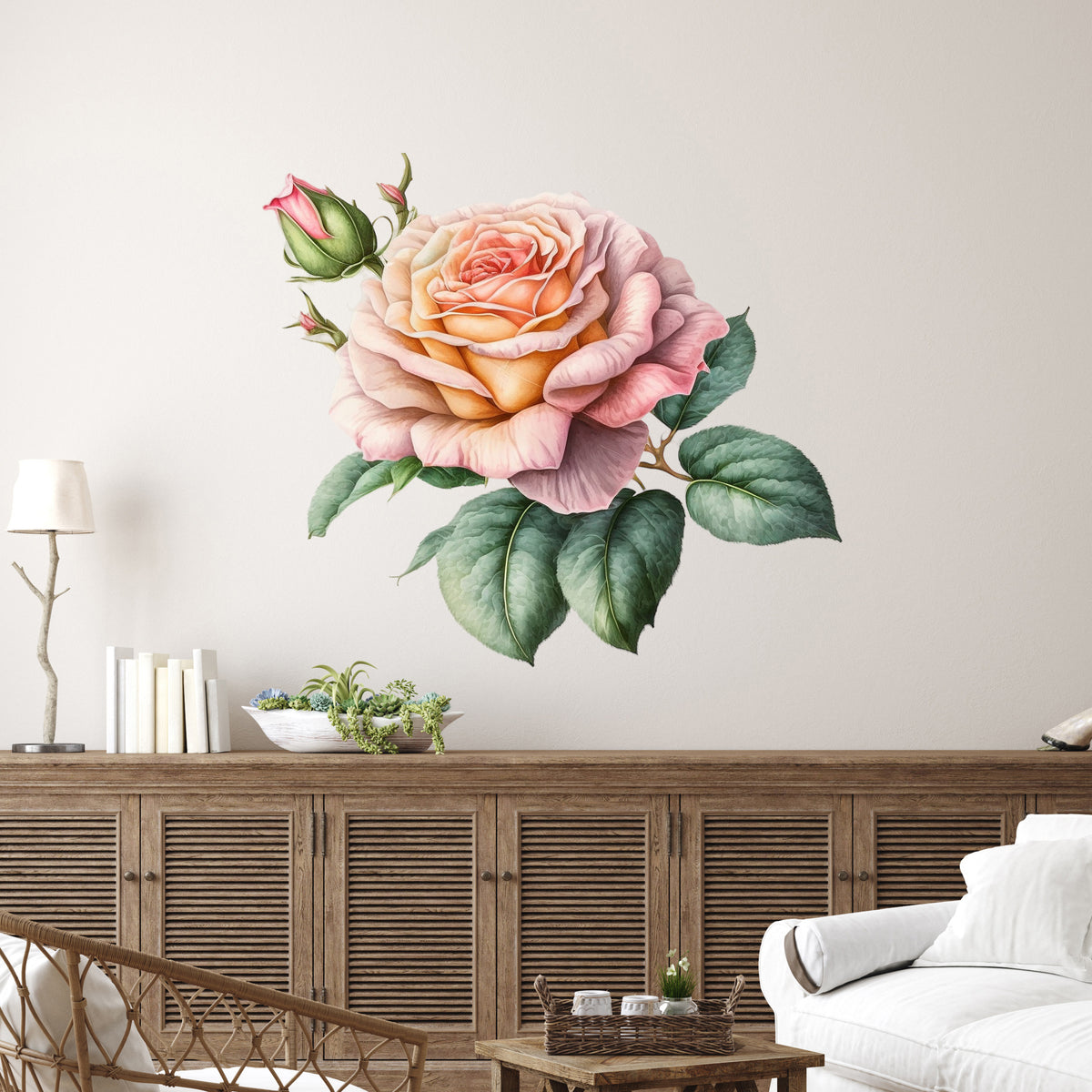Wandtattoo Rose