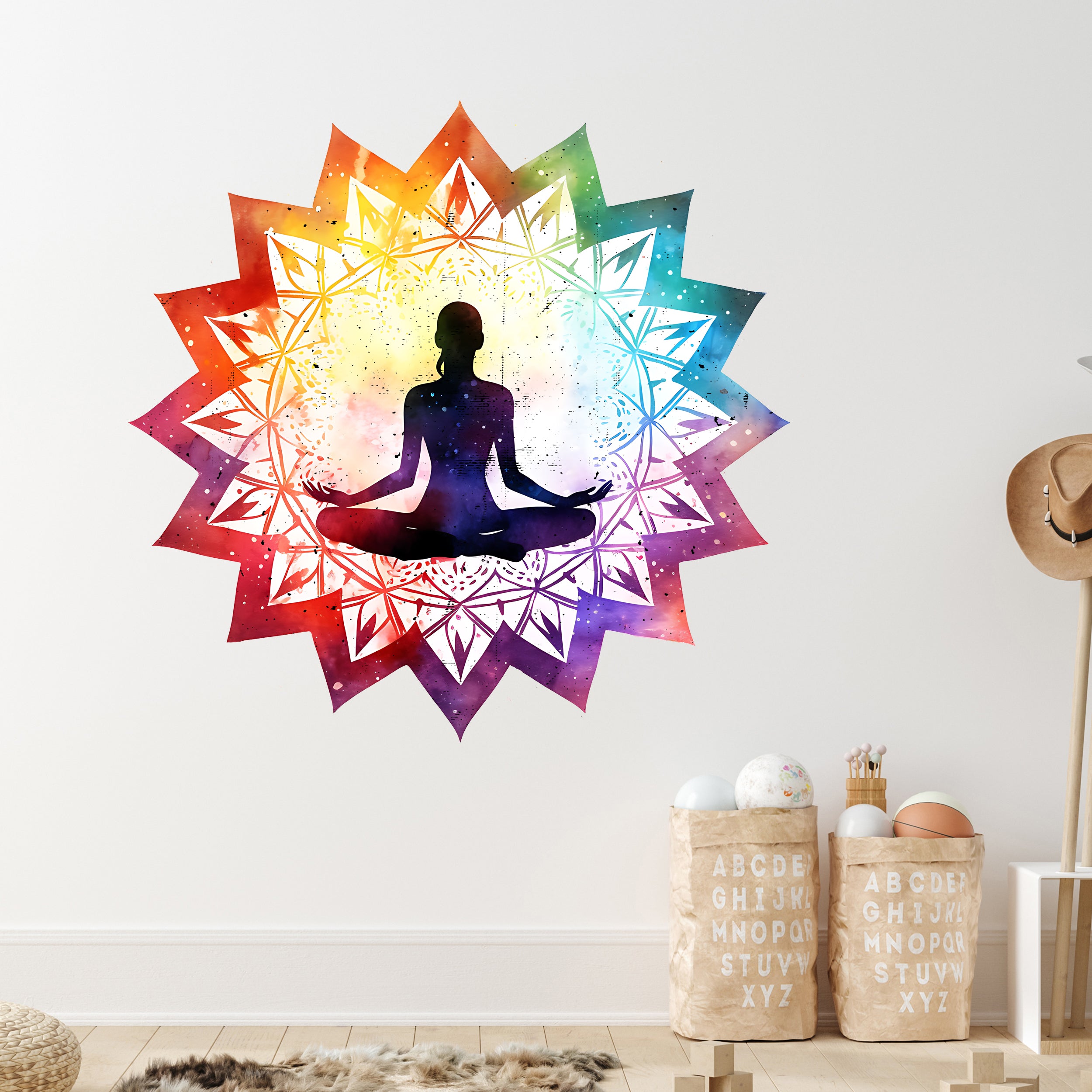 Wandtattoo Mandala Meditation - Für innere Ruhe und Balance