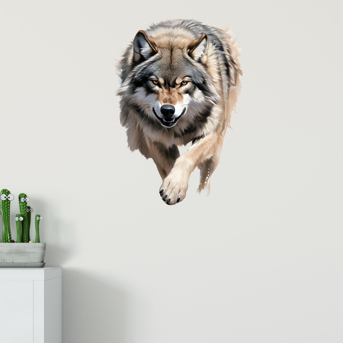 Wandtattoo Wolf