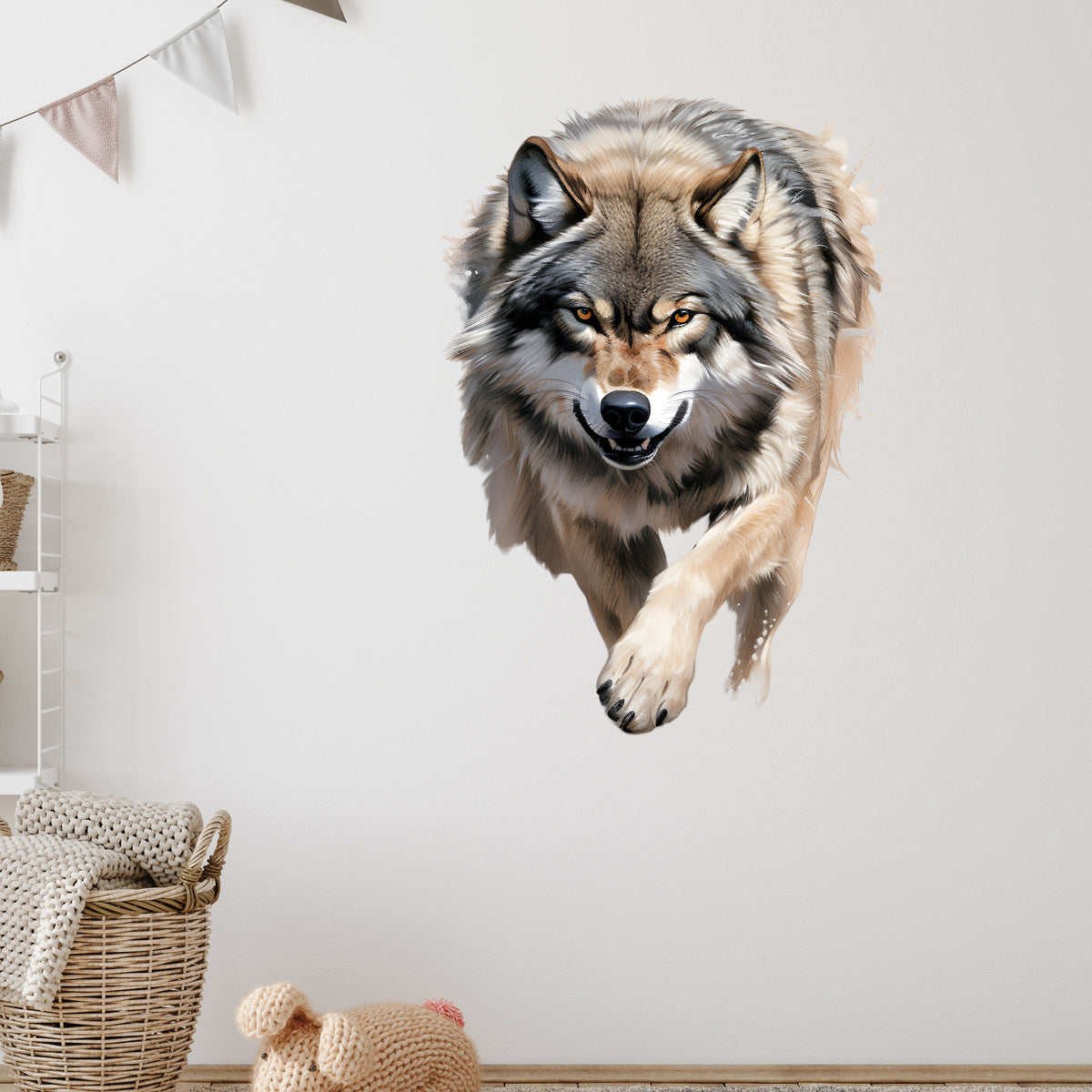 Wandtattoo Wolf
