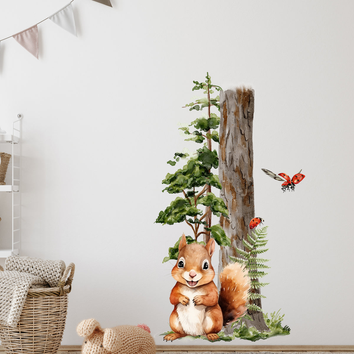 Wandtattoo Eichhörnchen
