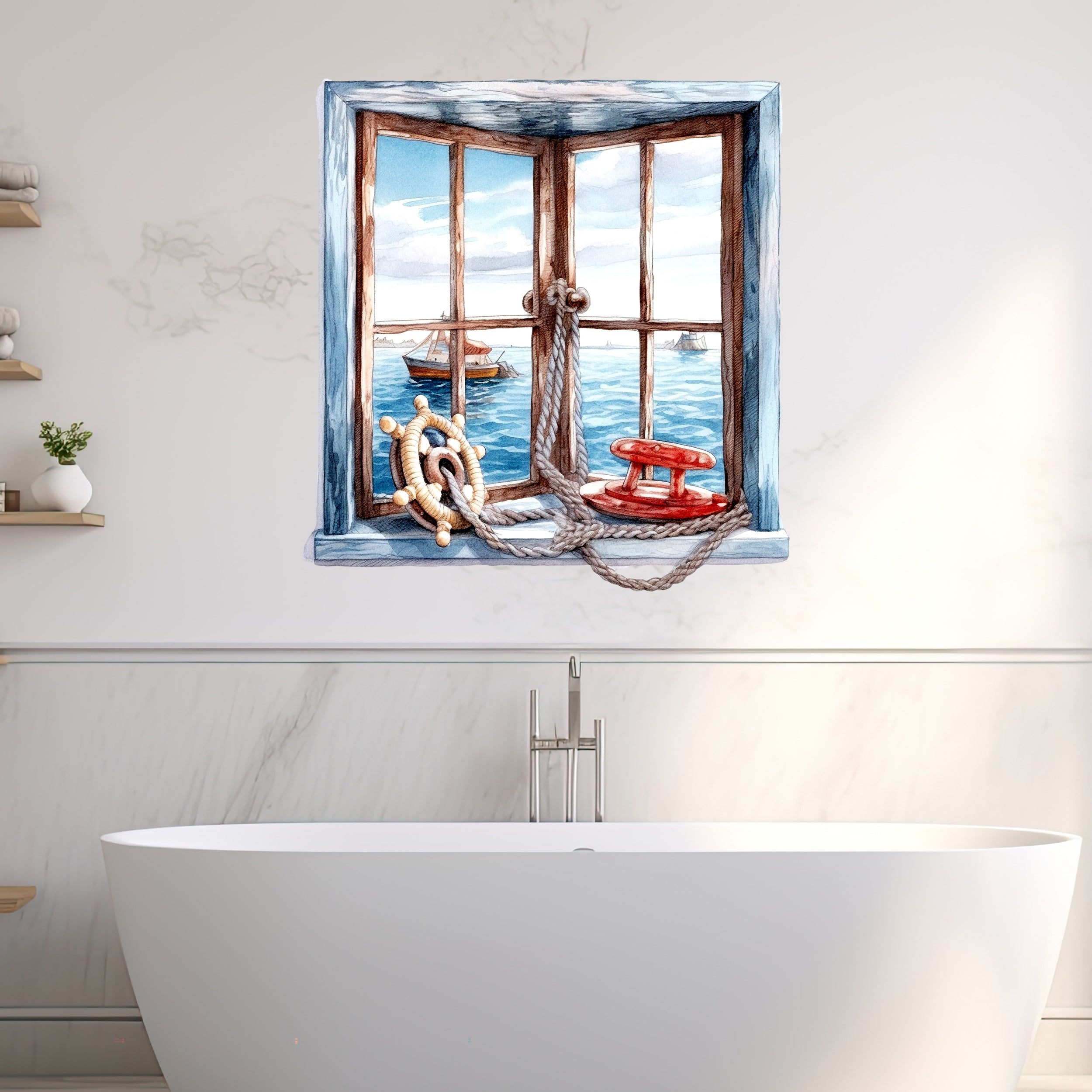 Wandtattoo Fensterblick