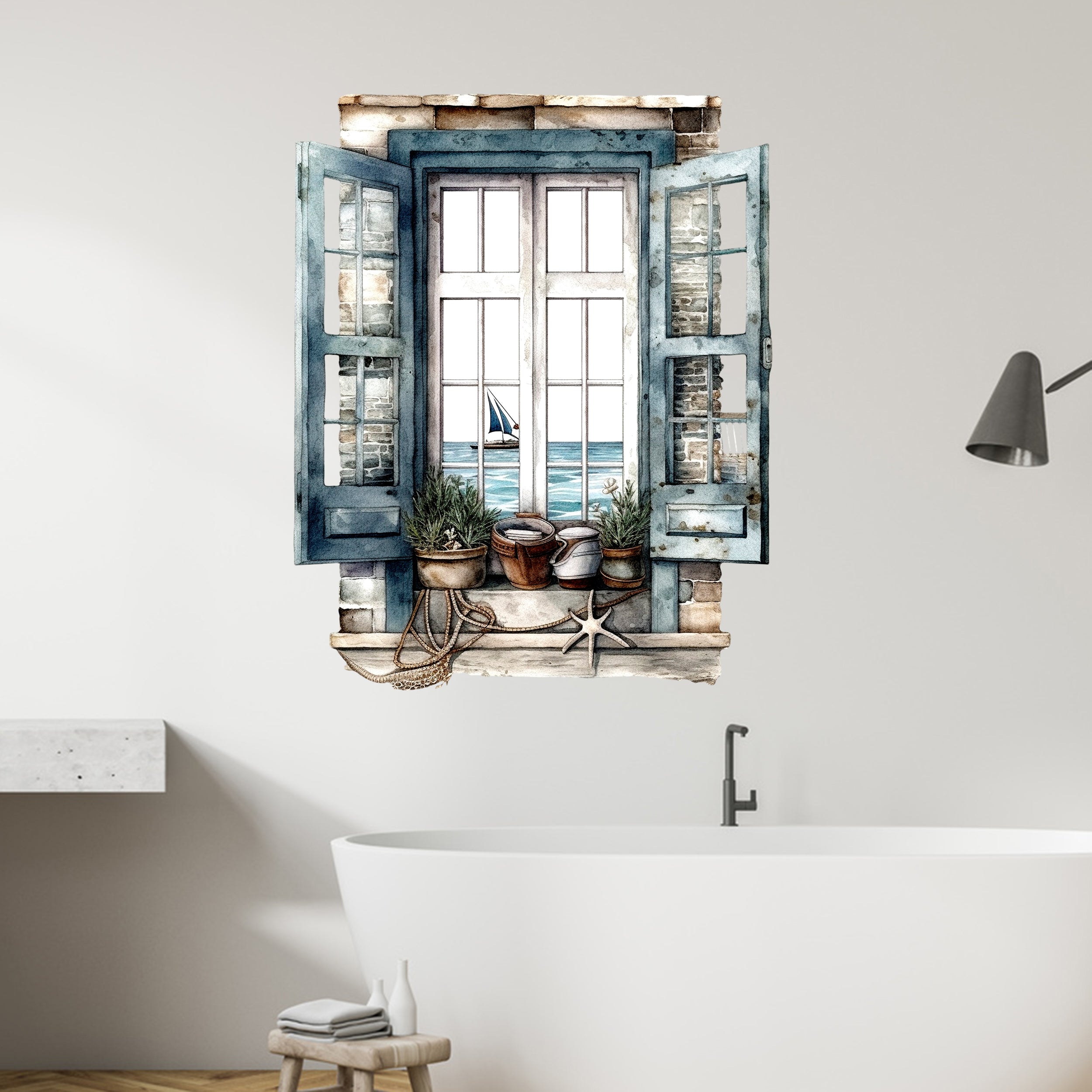 Wandtattoo Fensterblick