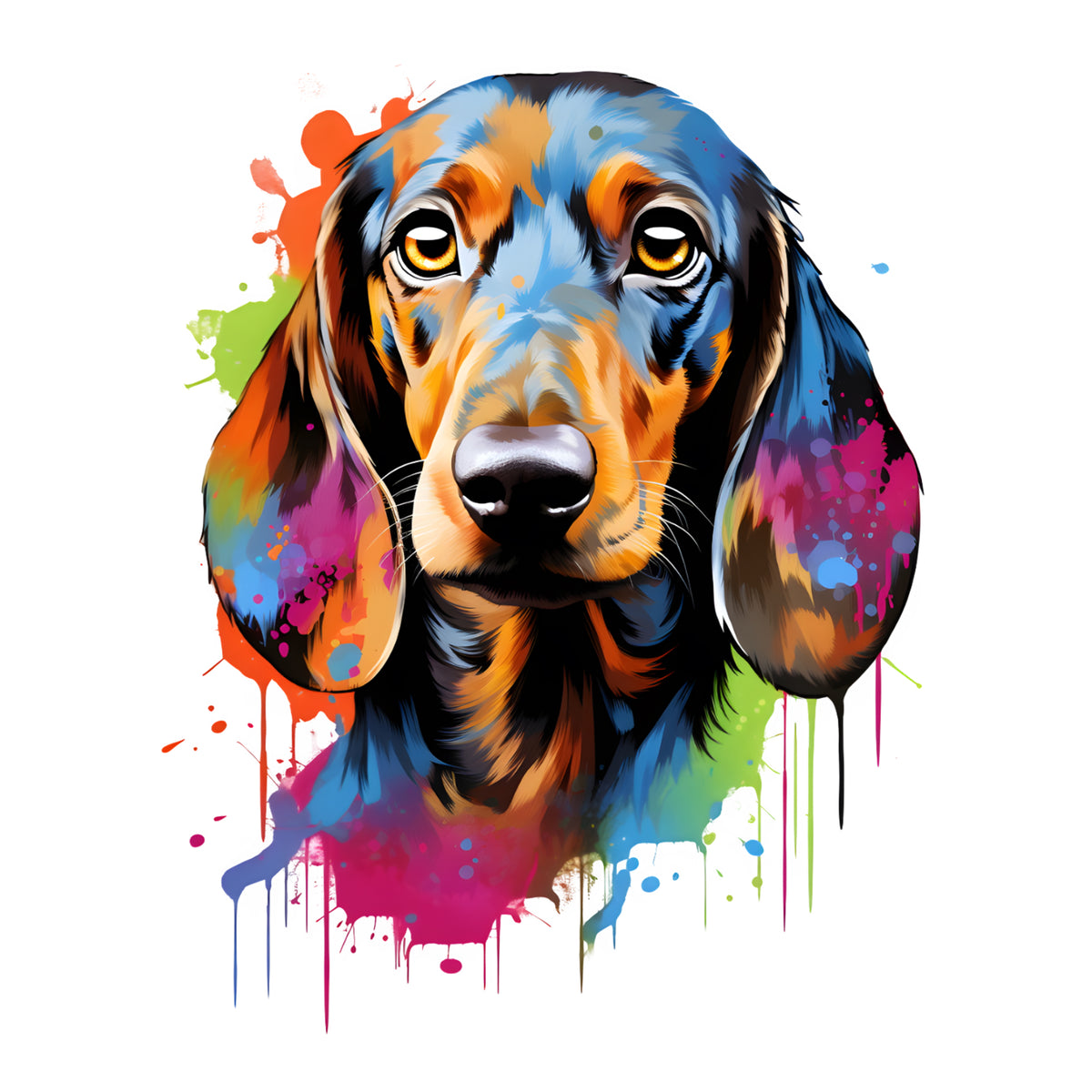 Wandtattoo Dachs