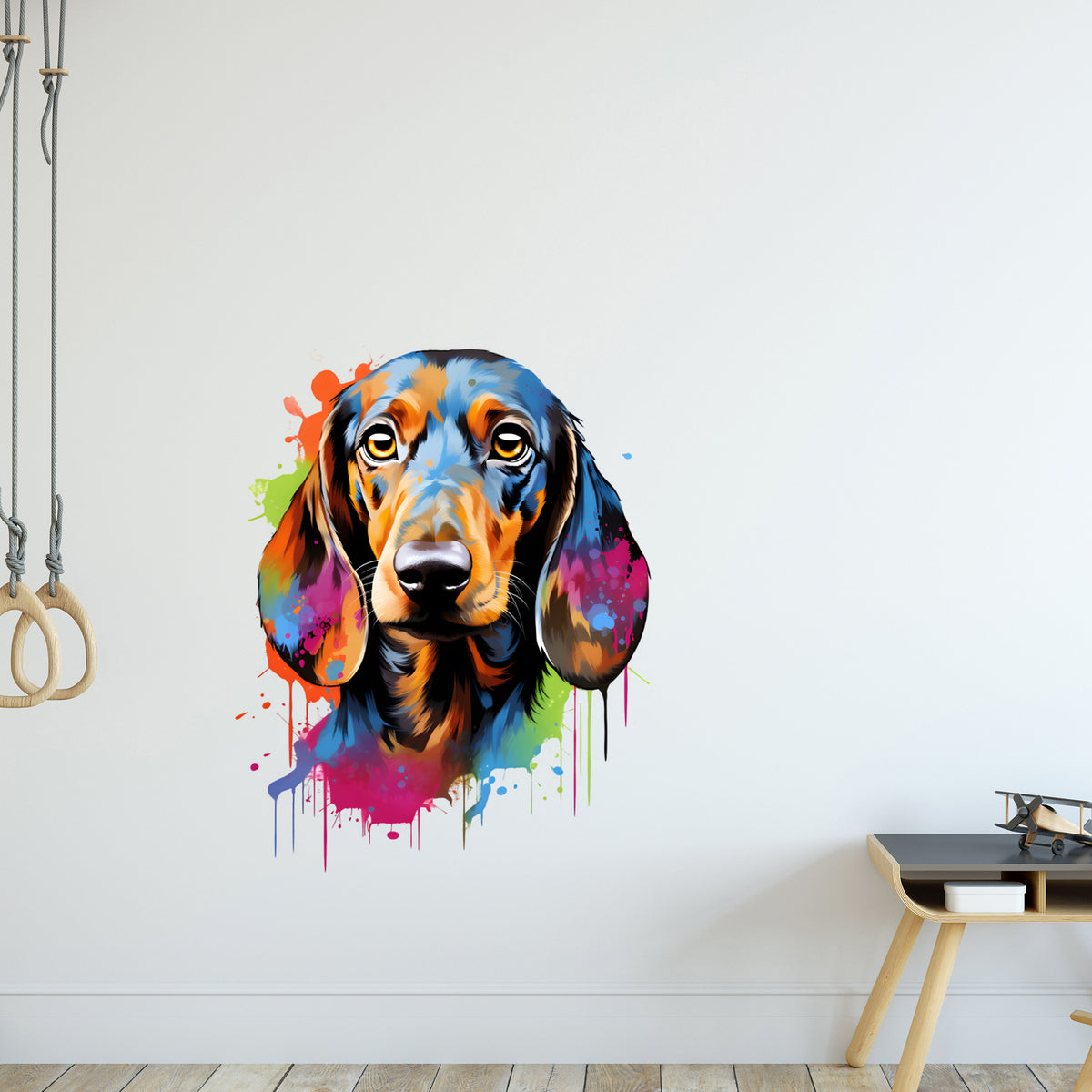 Wandtattoo Dachs