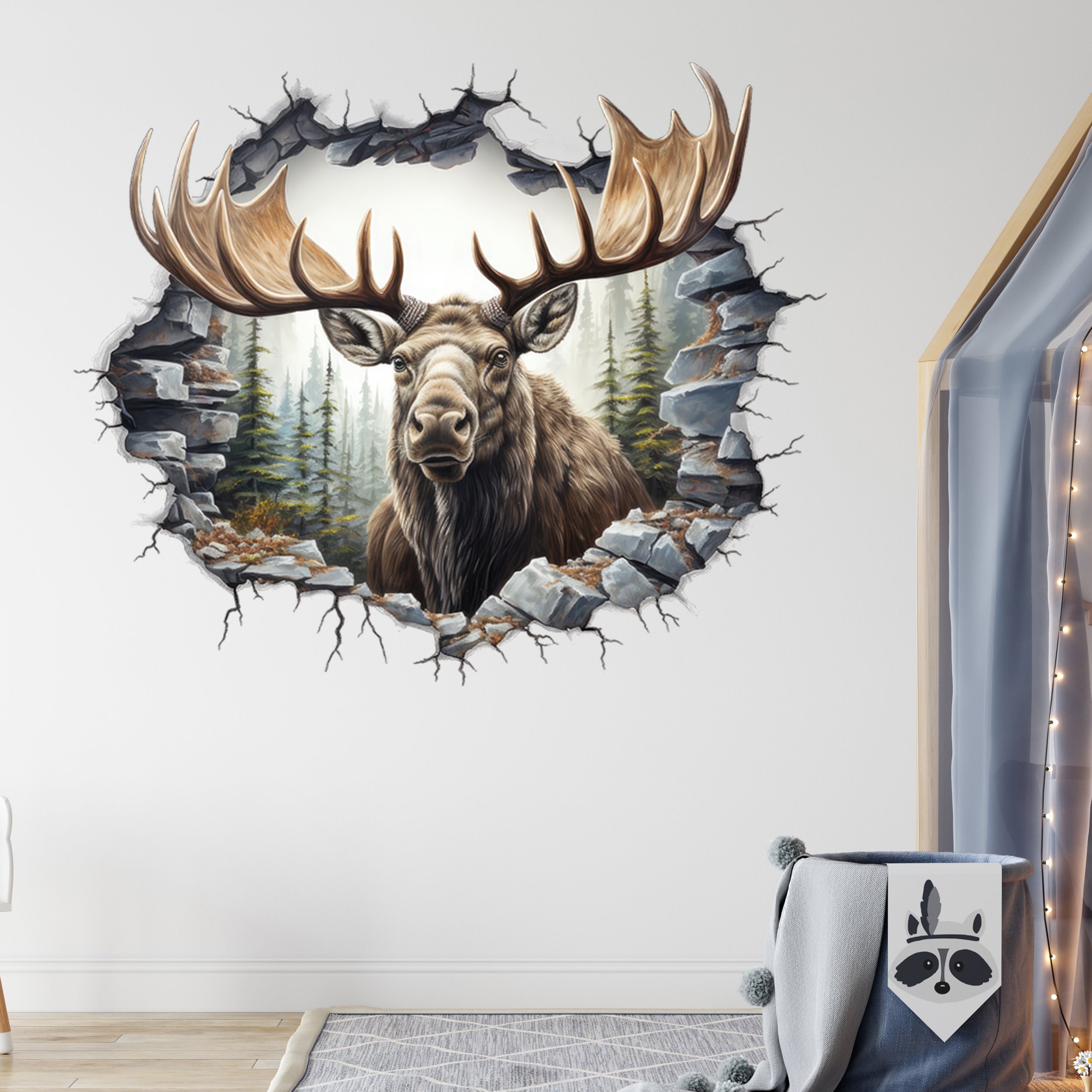 Wandtattoo Elch