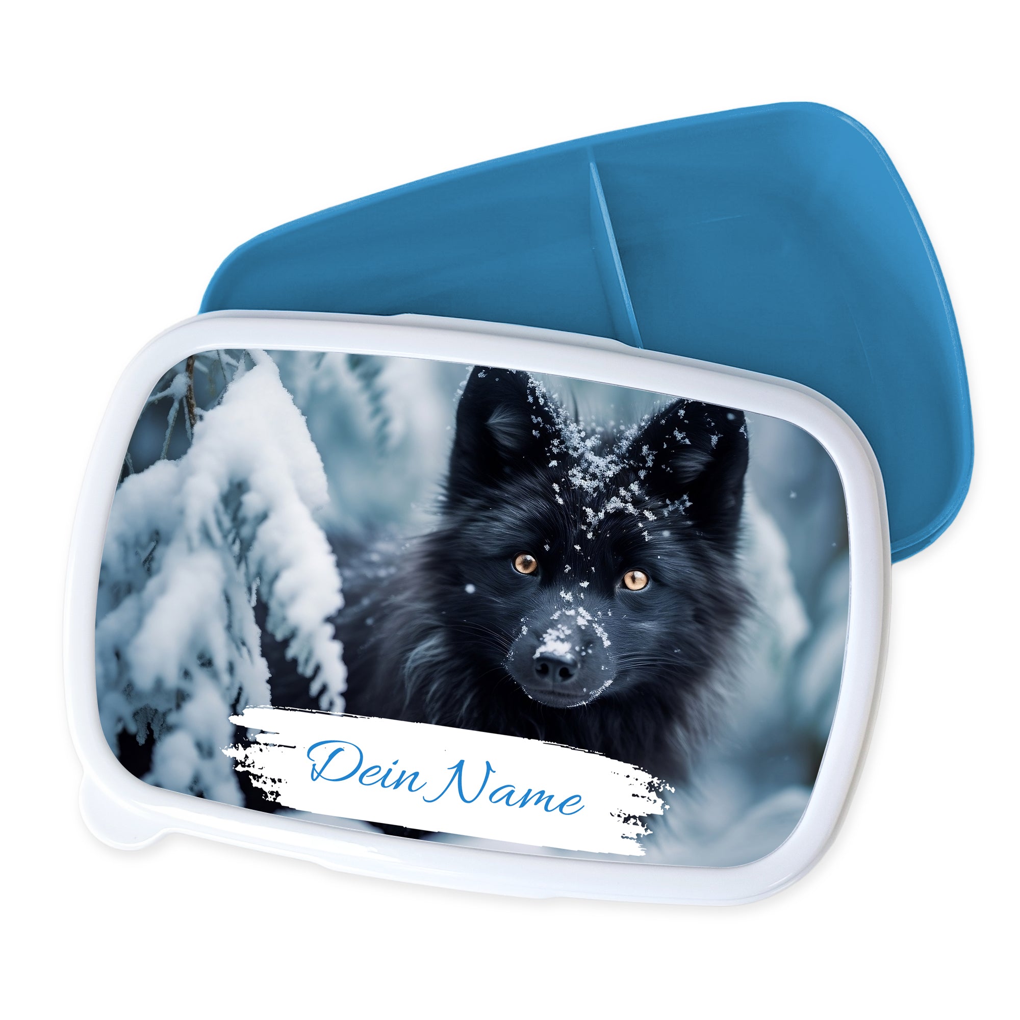 Brotdose mit Wolf
