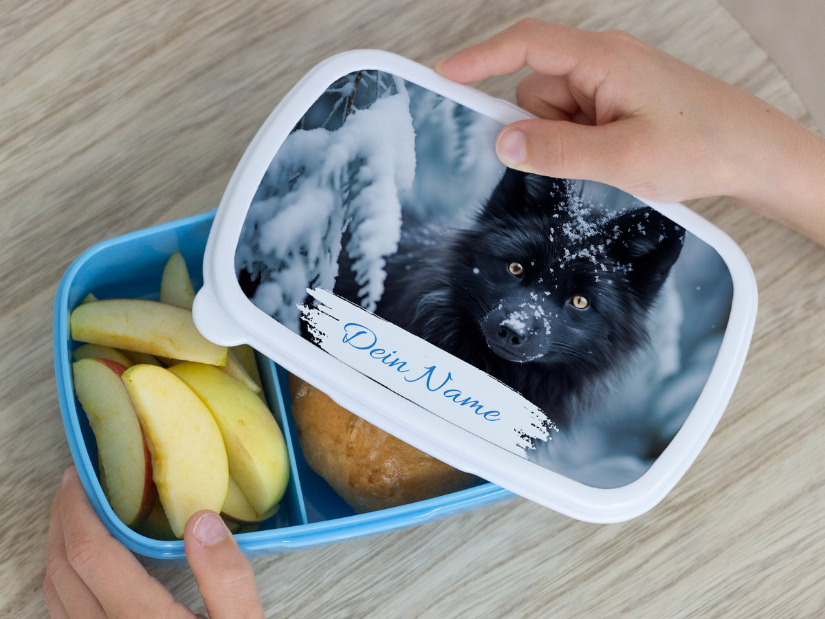Brotdose mit Wolf