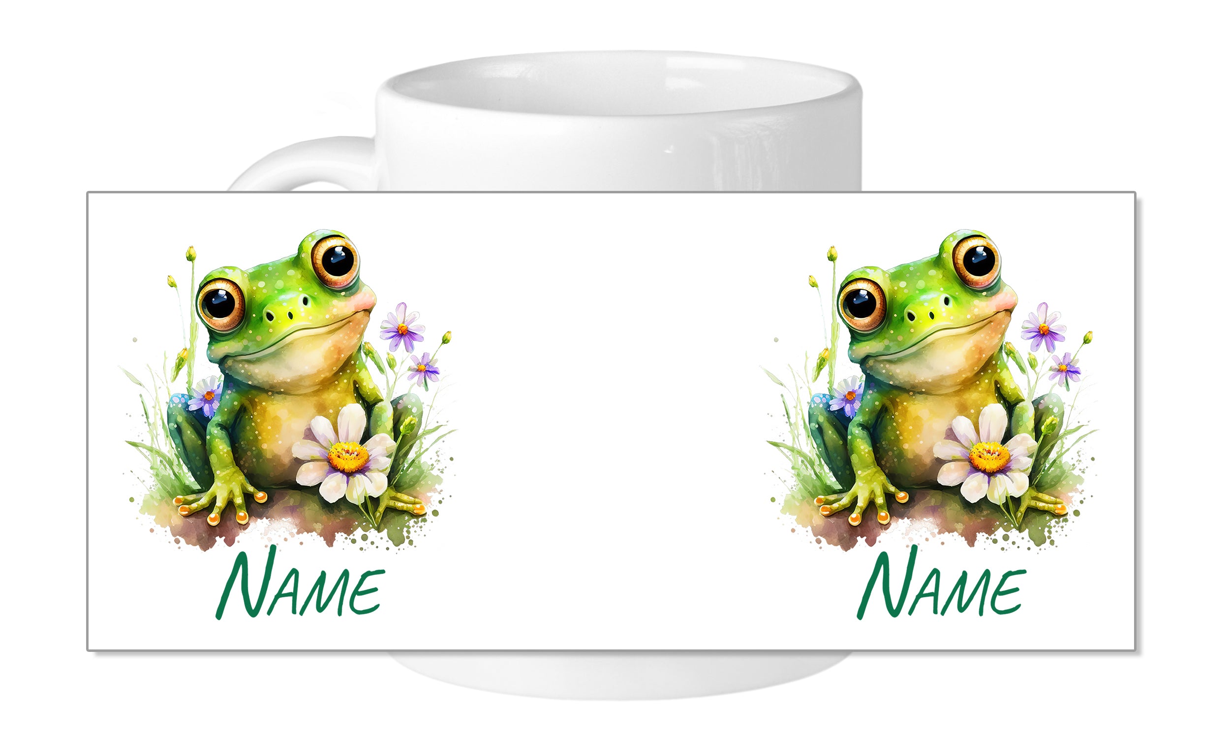 Tasse mit lustigem Frosch