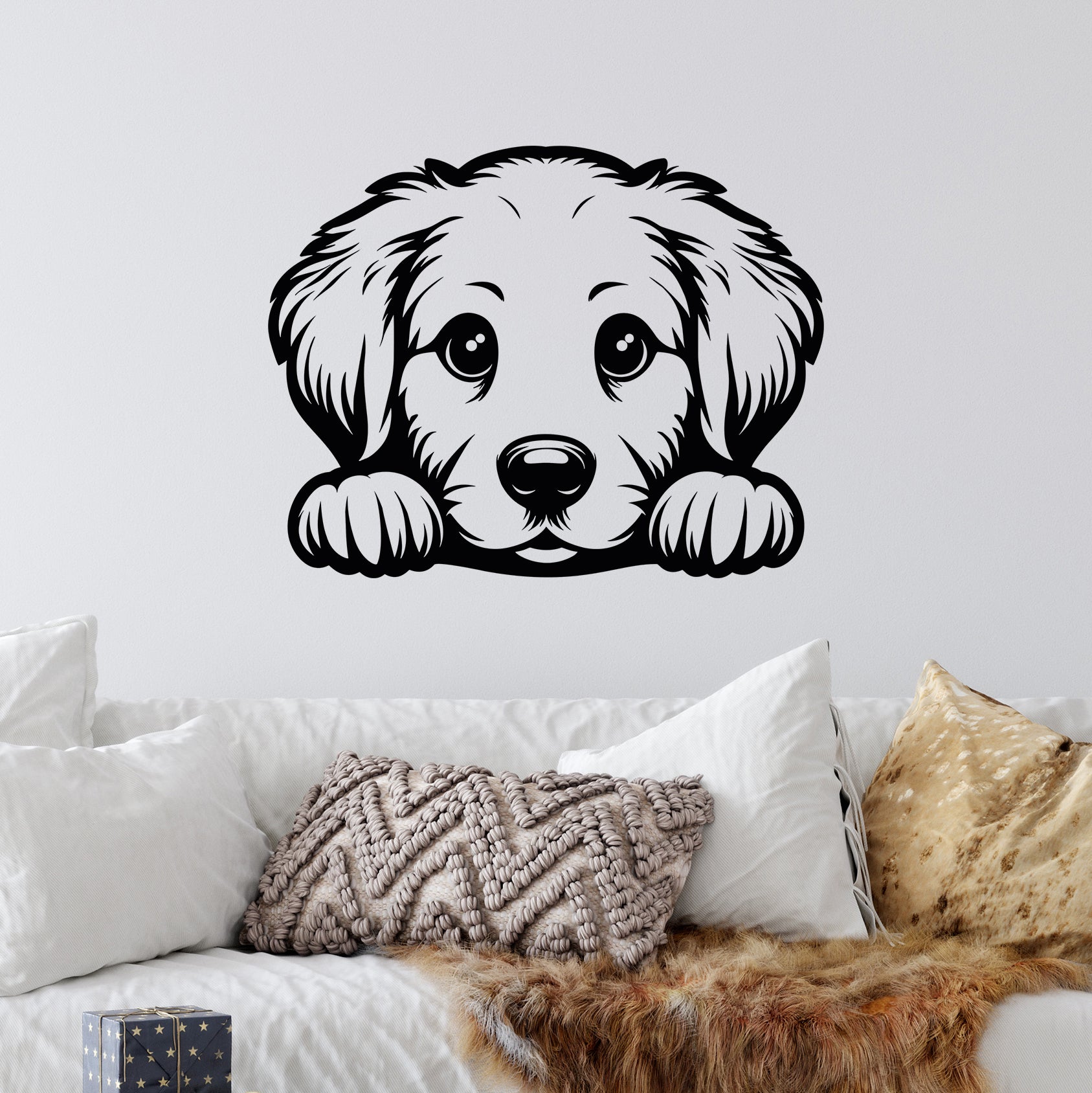 Wandtattoo Hundewelpe