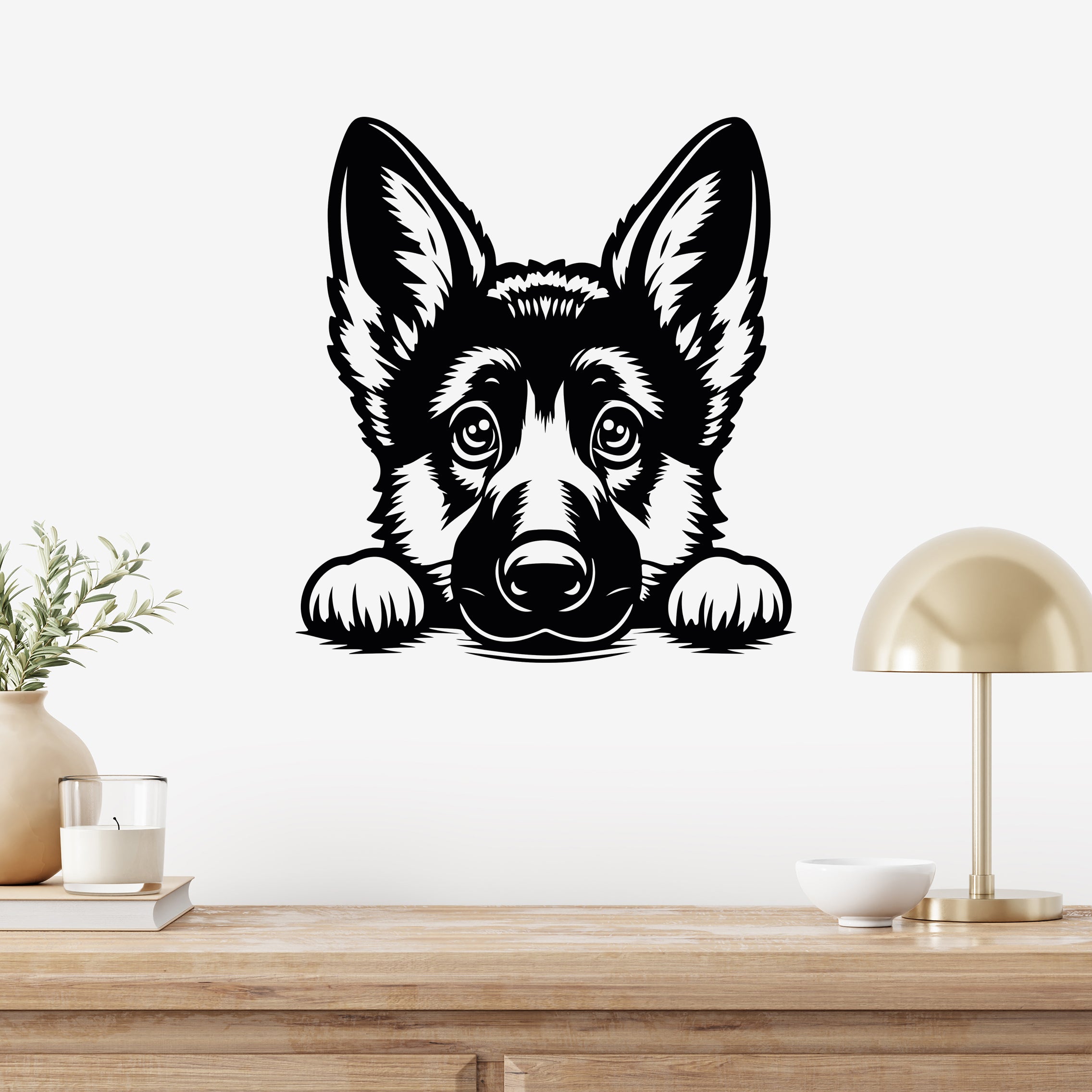 Wandtattoo Deutscher Schäferhund