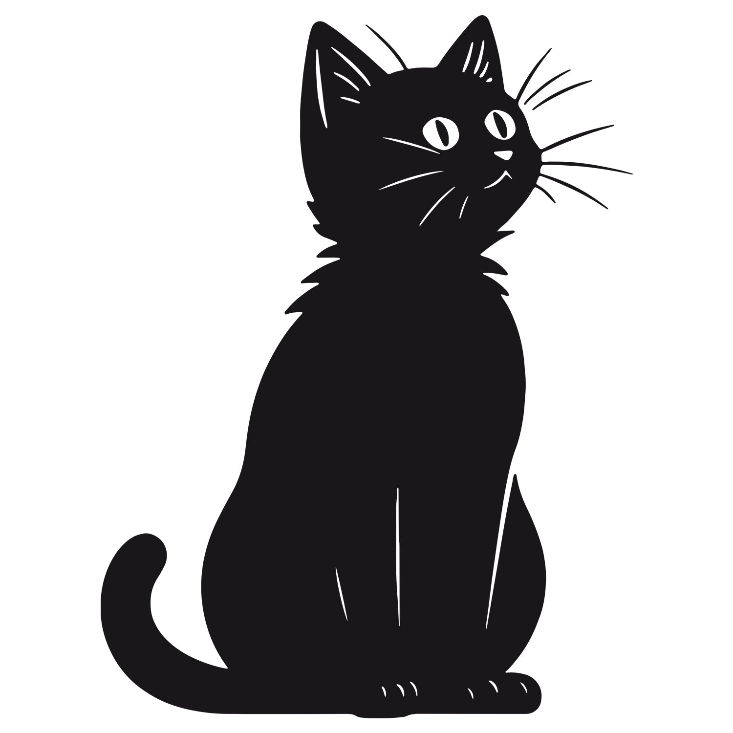 Wandtattoo Katze