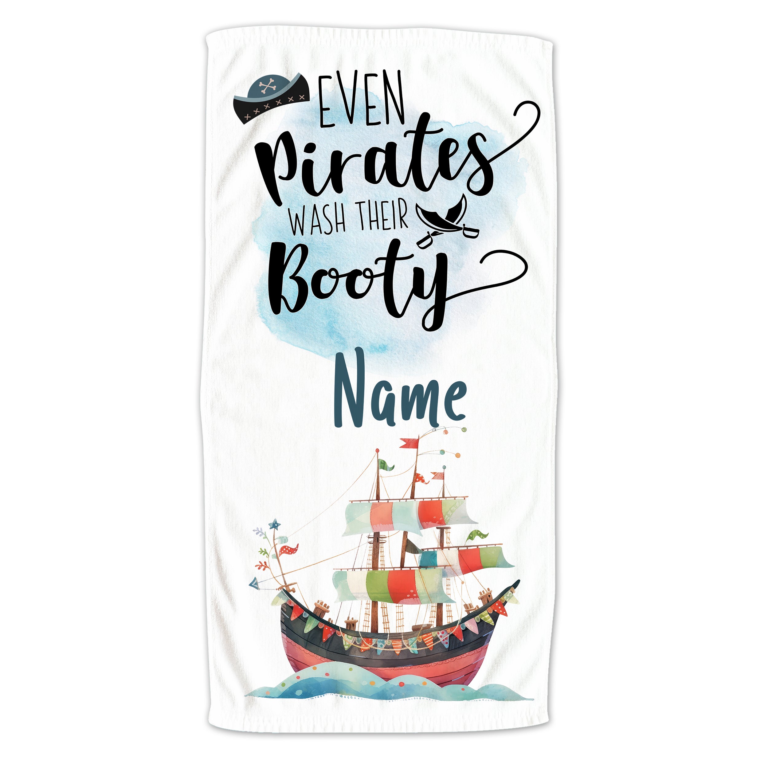 Duschtuch Piratenmotiv
