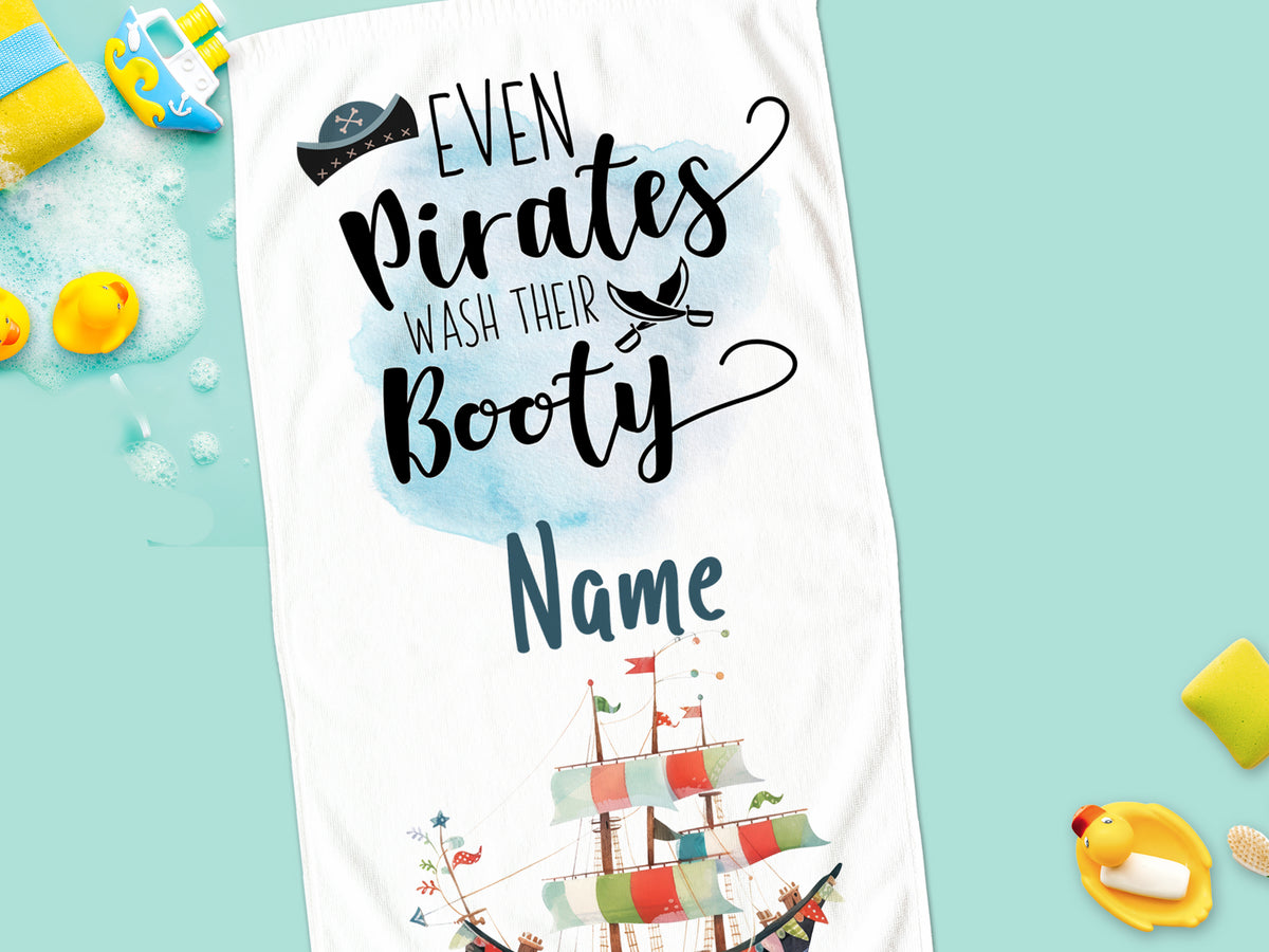 Duschtuch Piratenmotiv