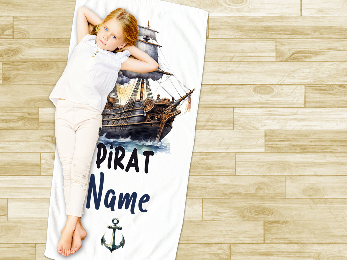 Handtuch Piratenschiff