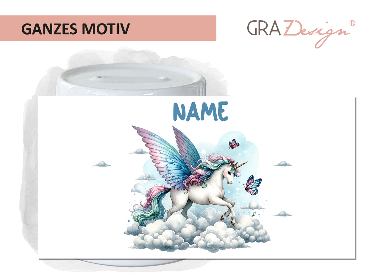 Spardose Einhorn