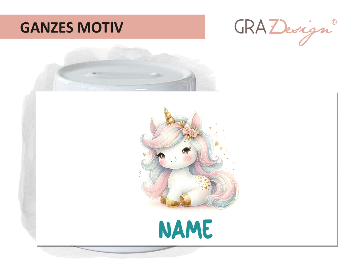 Spardose Einhorn