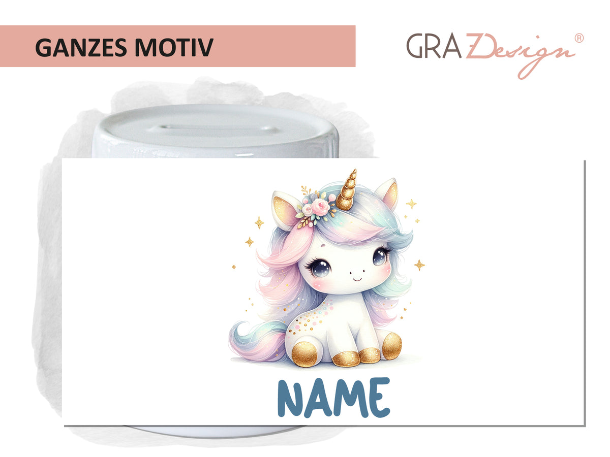 Spardose Einhorn