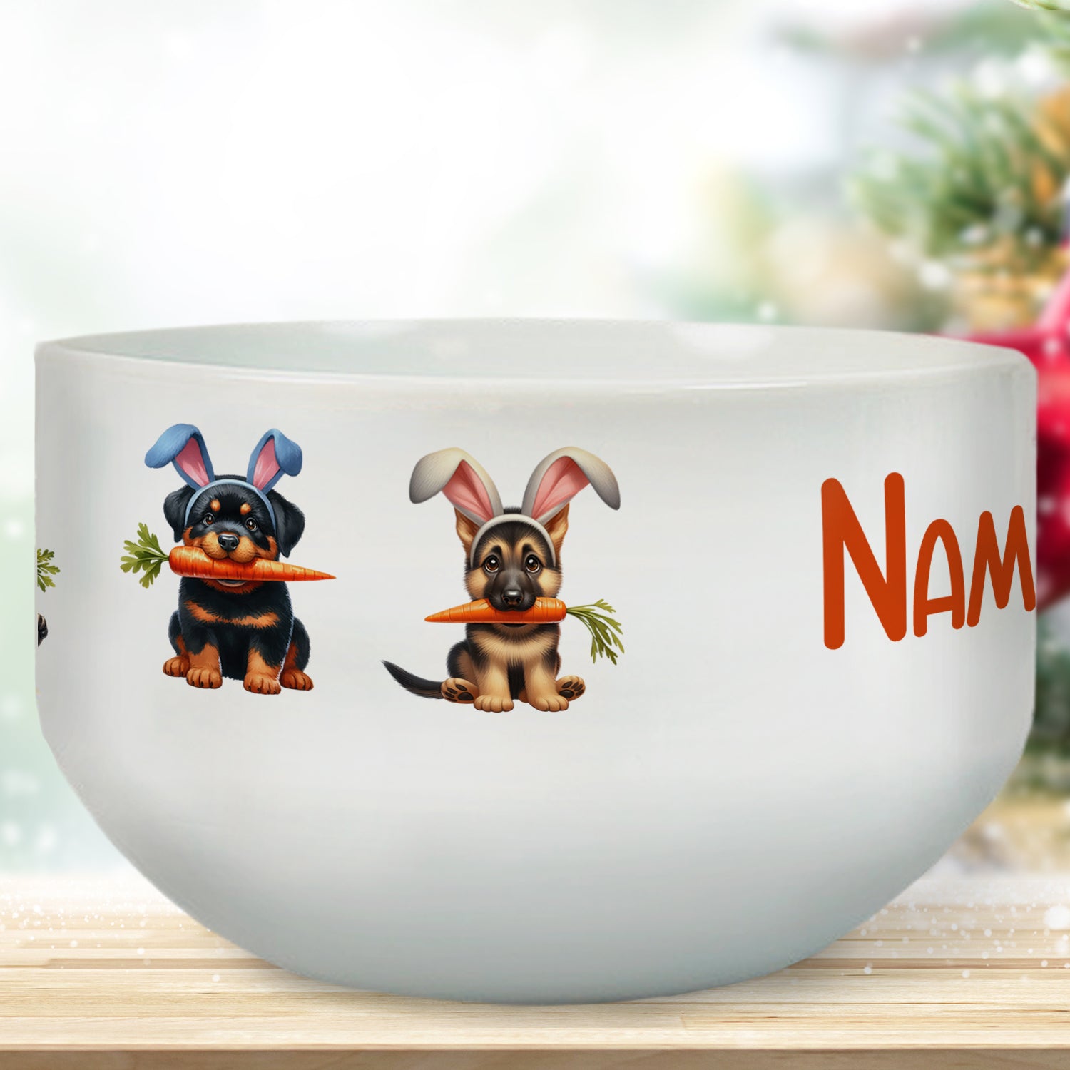Müslischale Ostern mit Hunde-Motiven