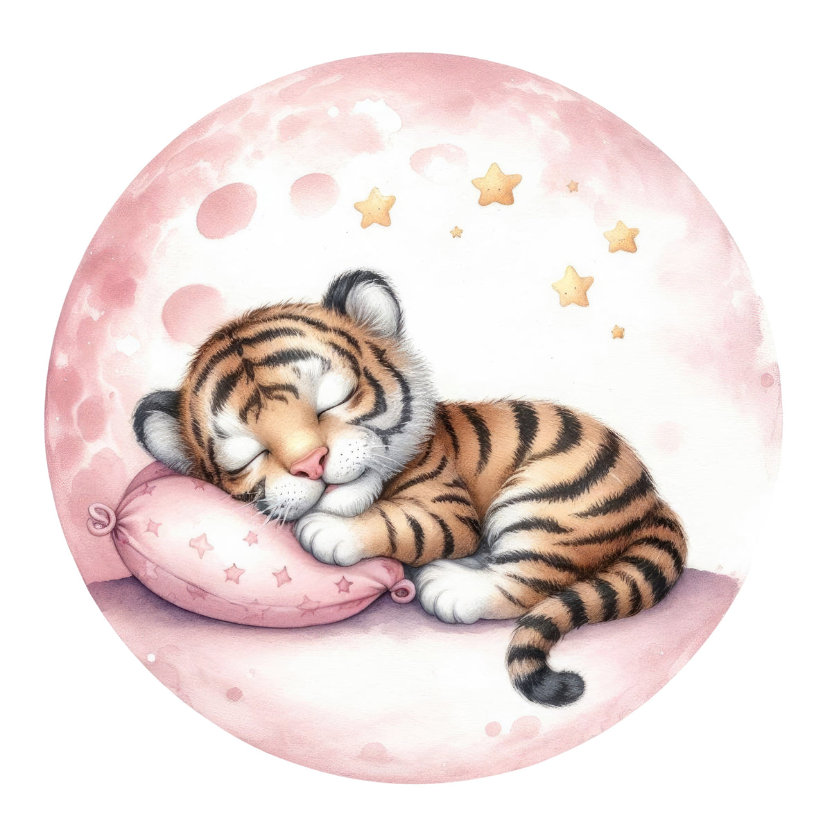 Wandtattoo schlafender Tiger