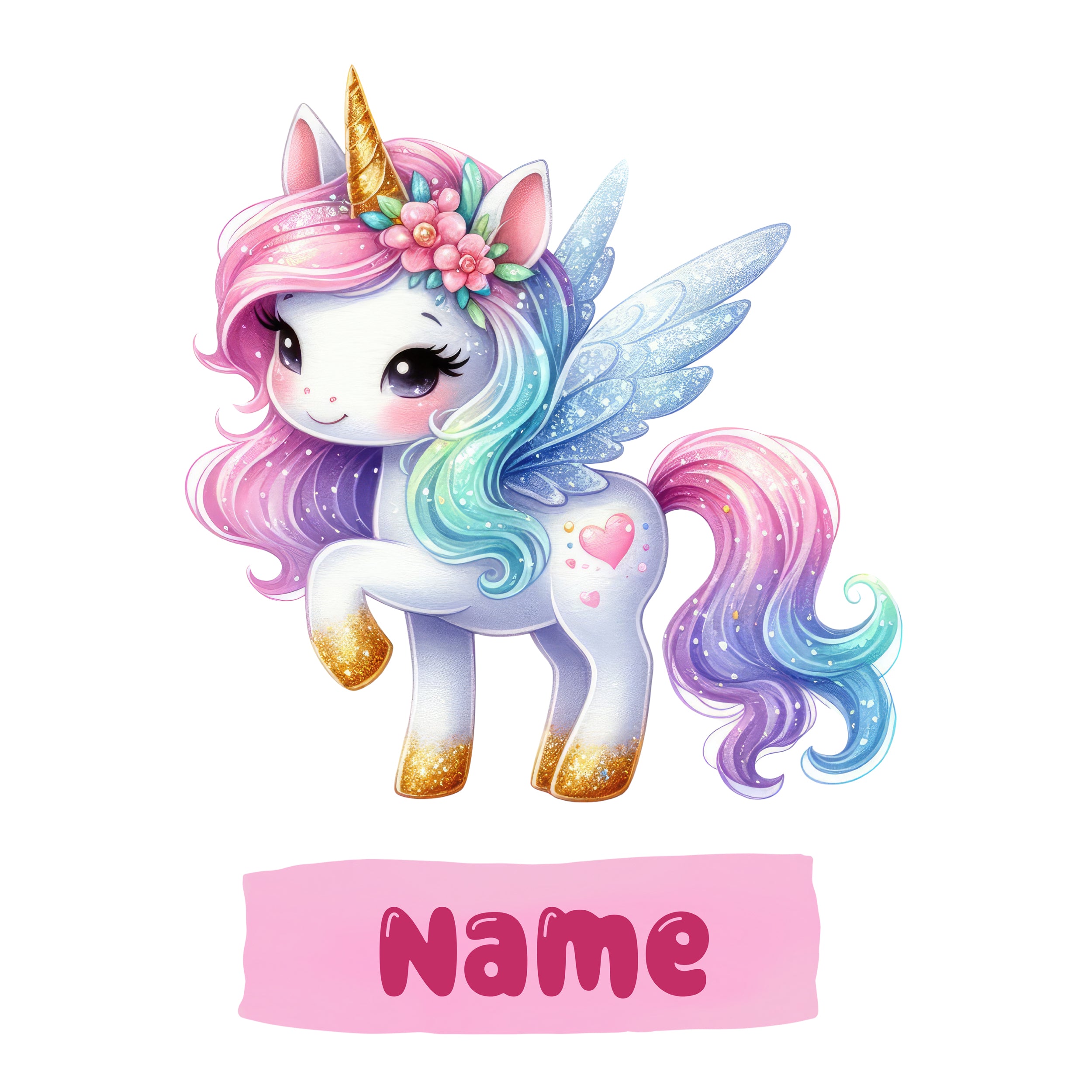 Wandtattoo Einhorn