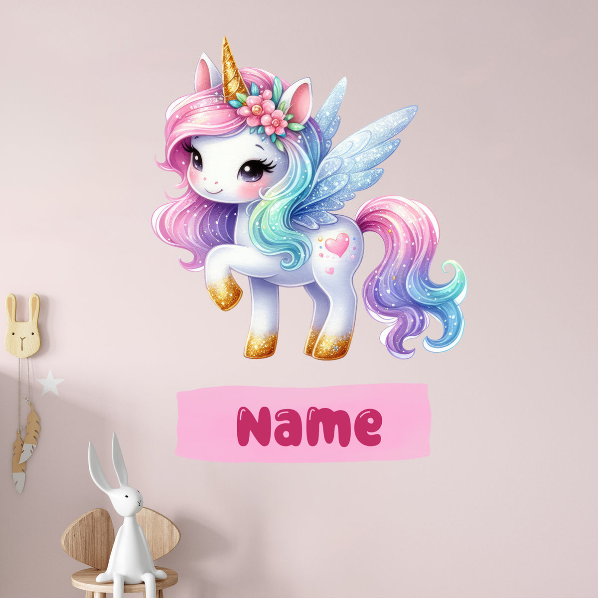 Wandtattoo Einhorn