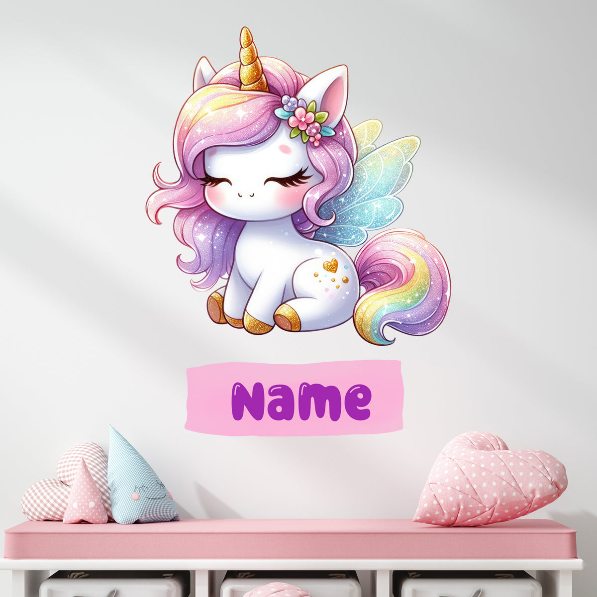 Wandtattoo Einhorn