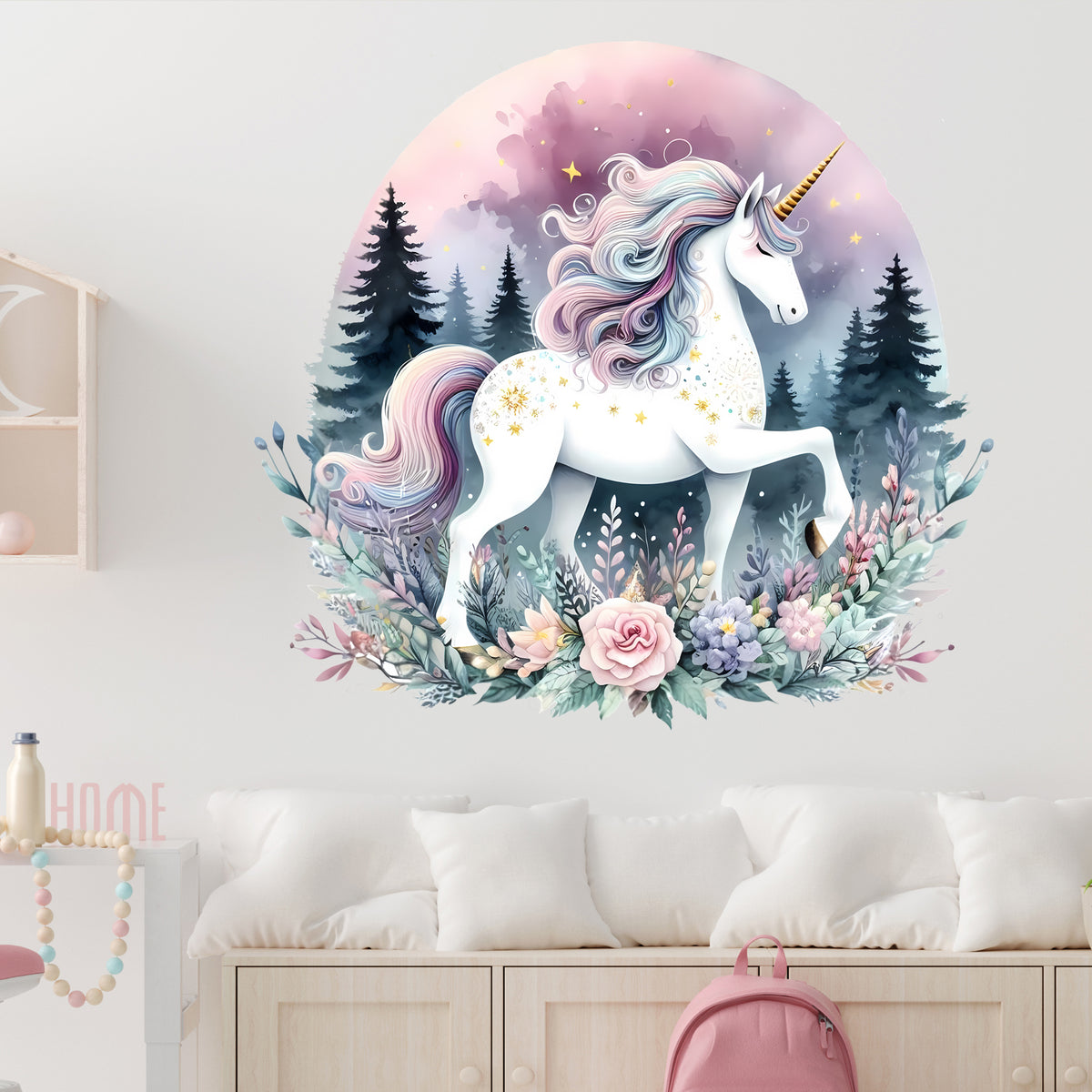 Wandtattoo Einhorn