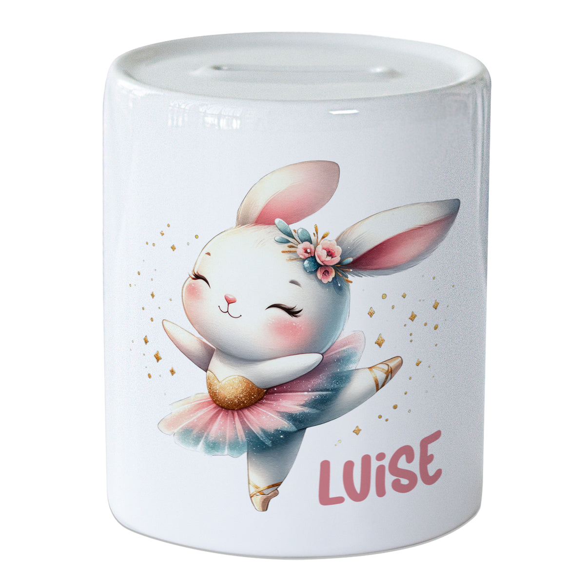 Spardose mit süßem Hasenmotiv - Für kleine Sparfüchse