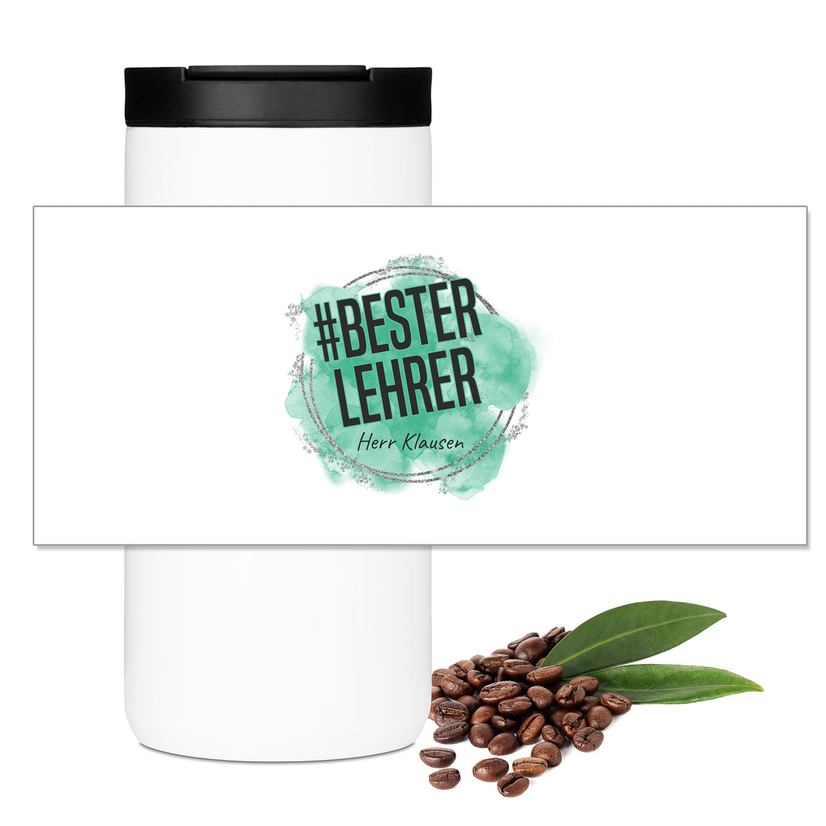 Motivübersicht zum Thermo-Kaffeebecher mit Schriftzug Bester Lehrer