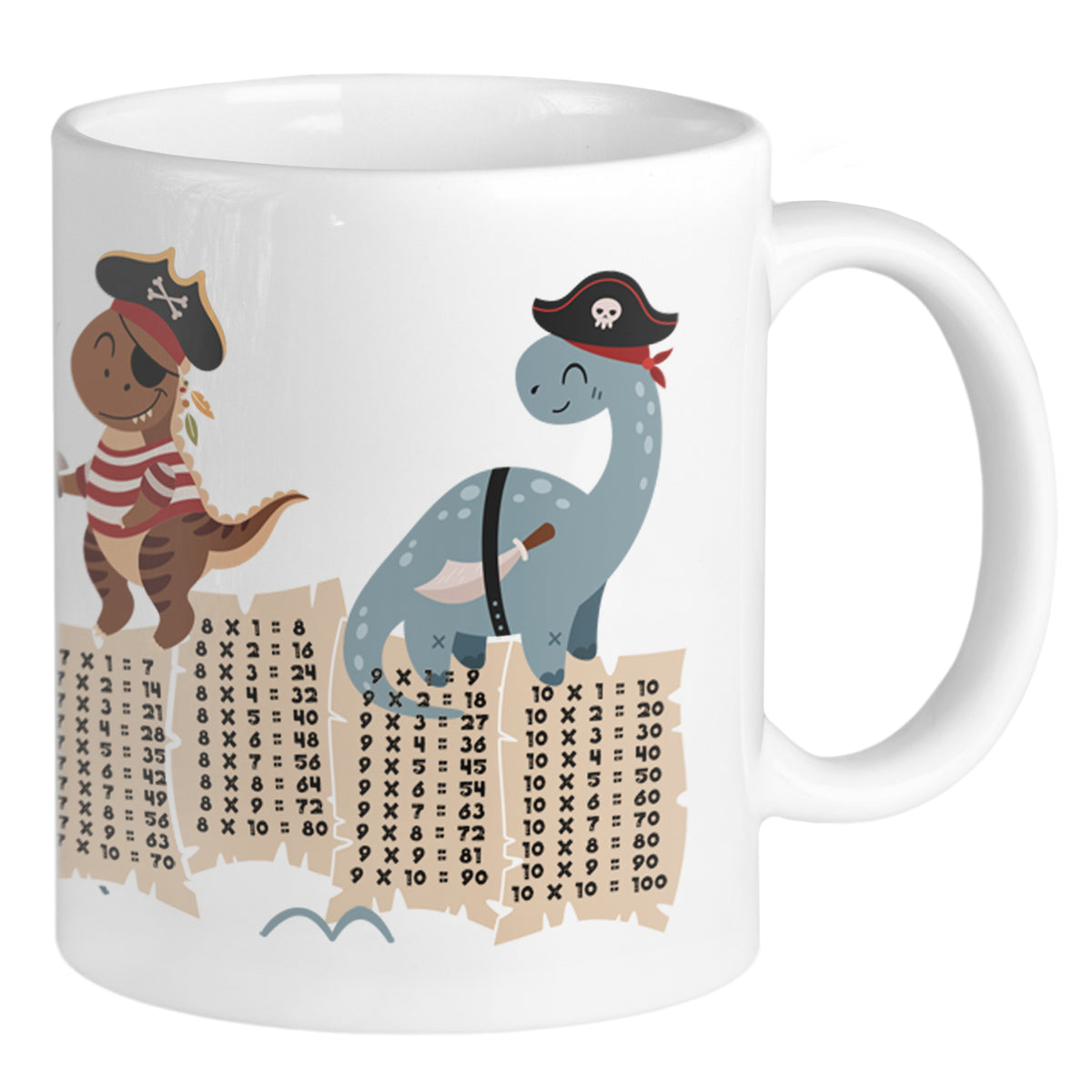 Dino Tasse mit 1x1 Tabelle