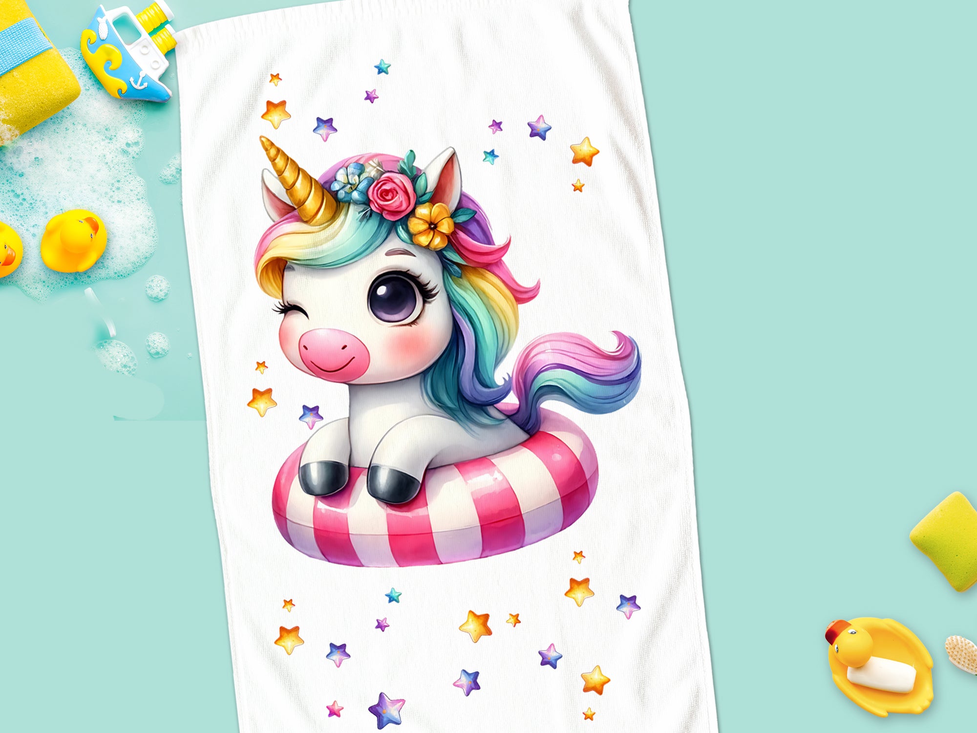 Poolparty Handtuch Einhorn