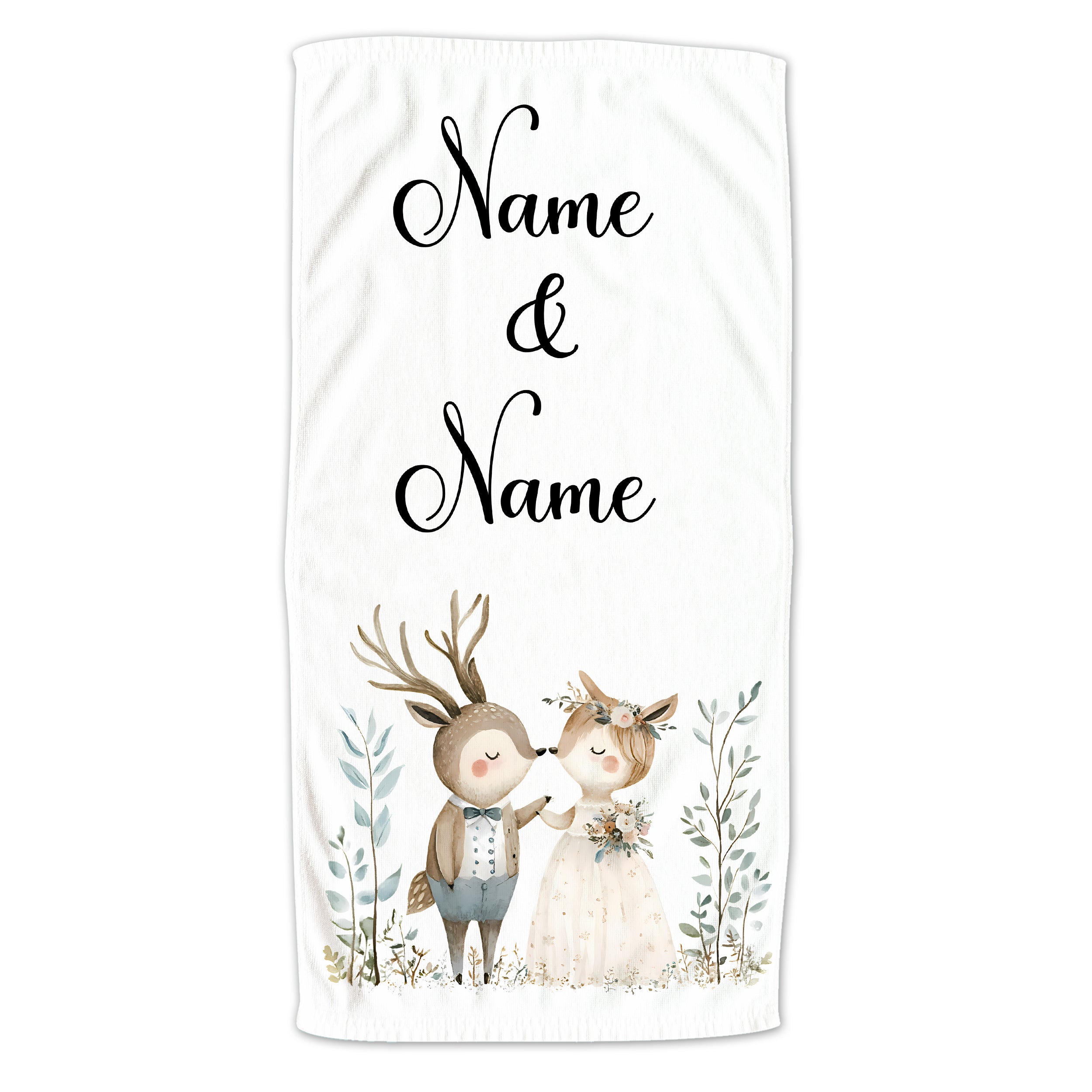 Handtuch Hochzeit mit Namen