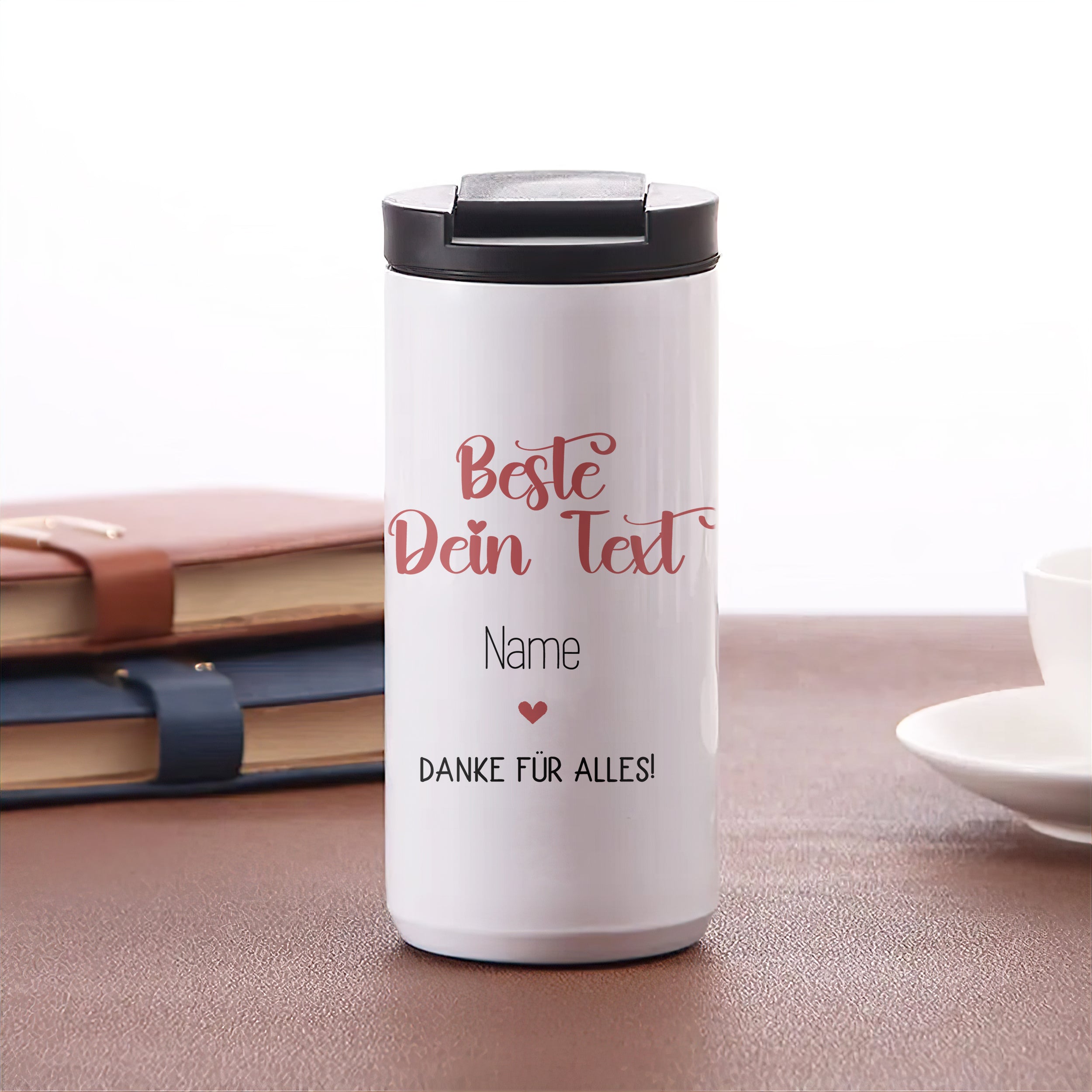 Kaffeebecher mit persönlichem Text