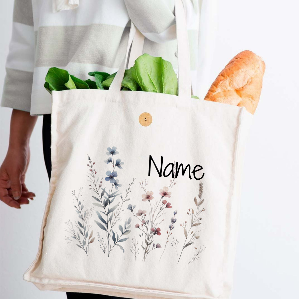 Tasche mit Blumenmotiv