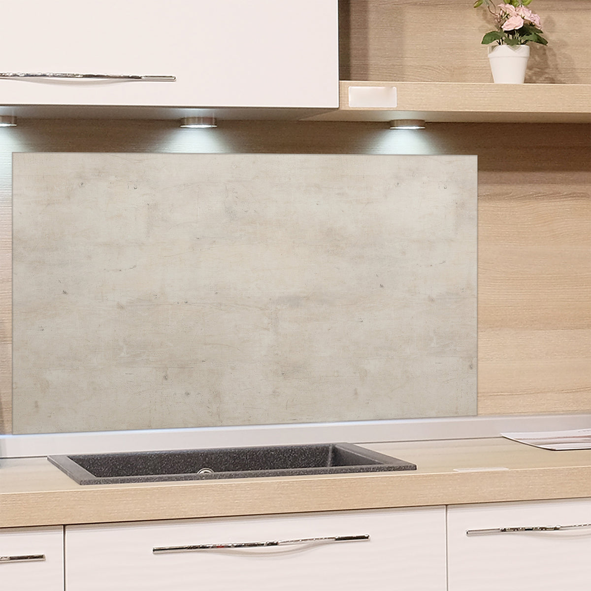 Spritzschutz Beton-Optik