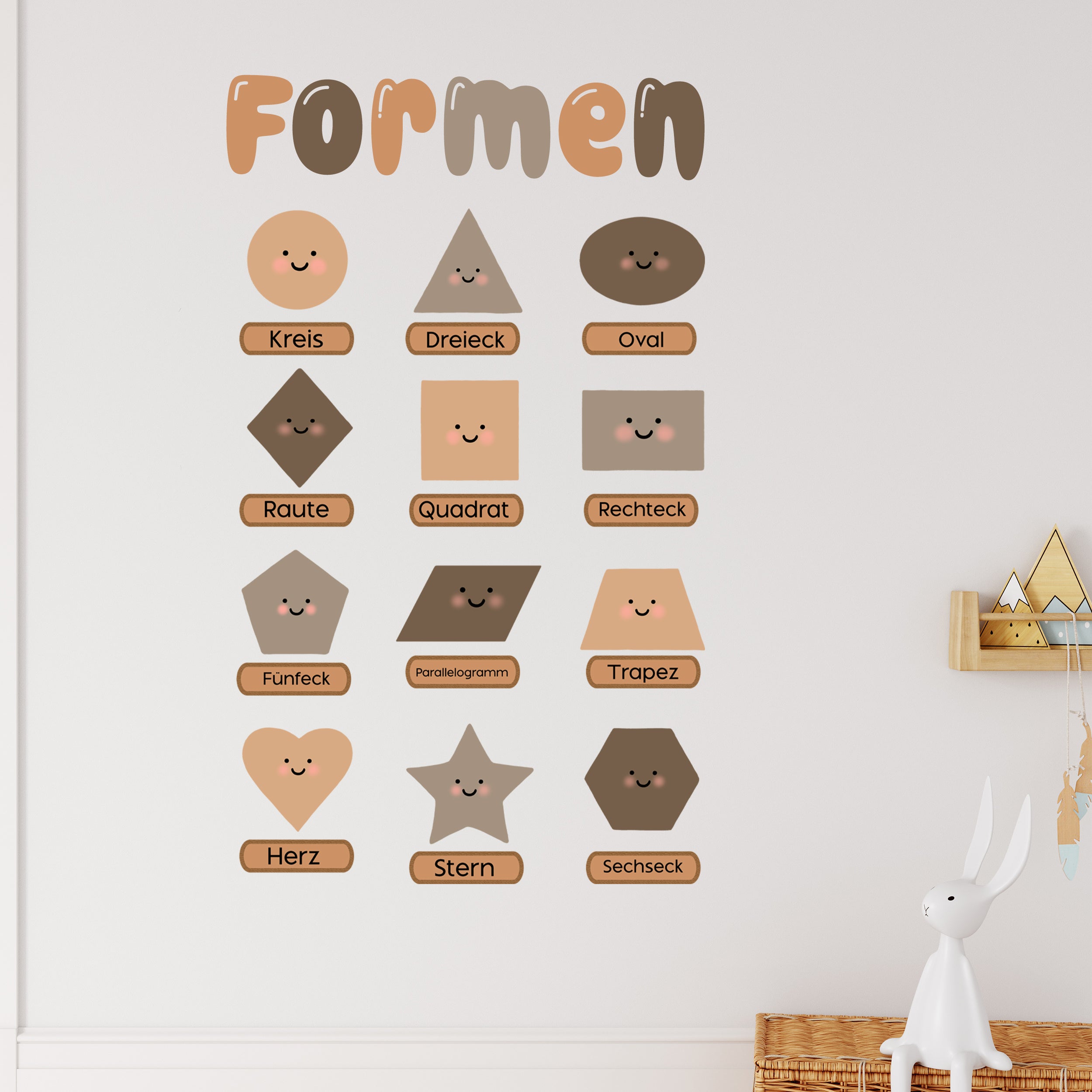 Wandtattoo Formen
