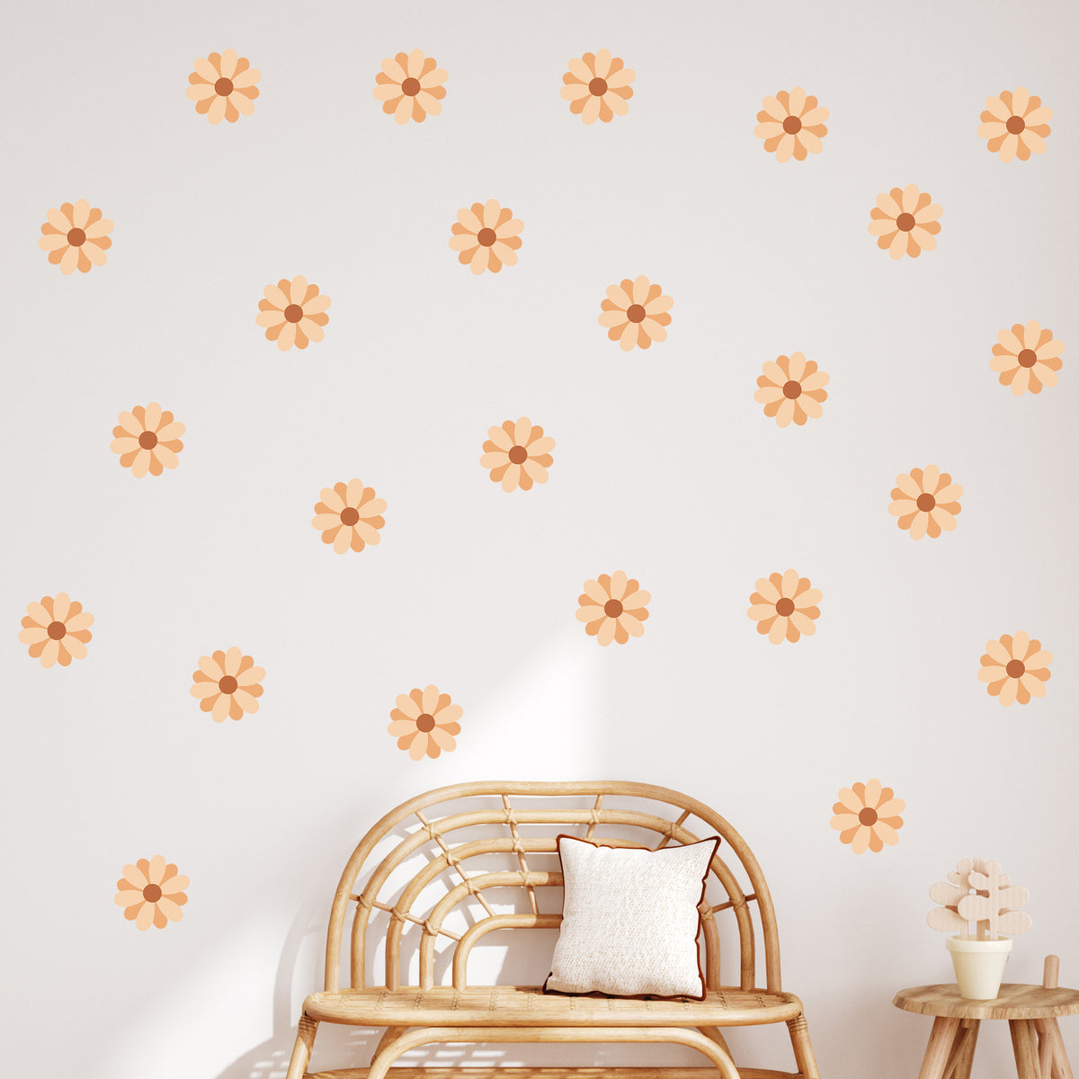 Wandtattoo Retro Blumen